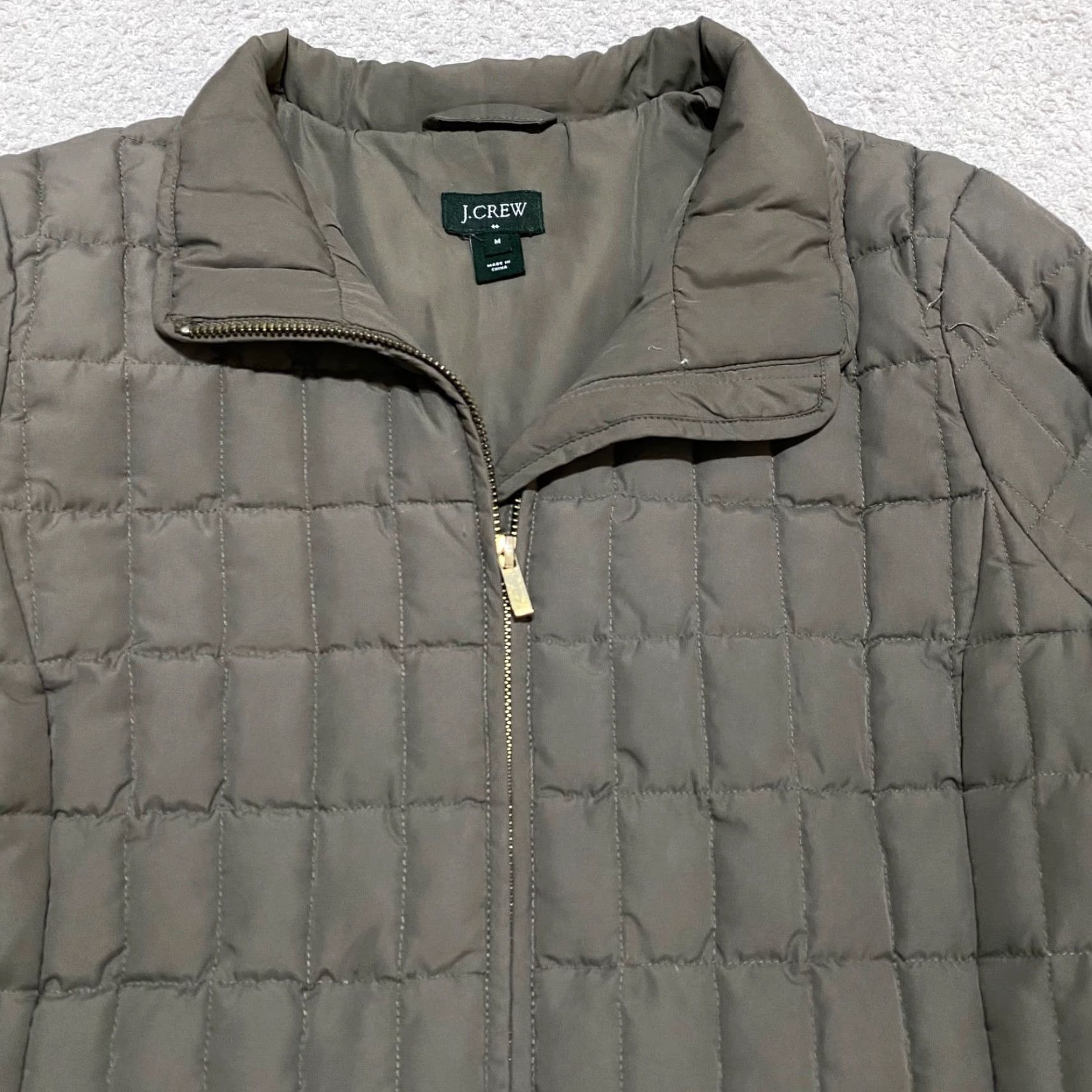 J.Crew J.CREW JACKET OLIVE GREEN QUILTED DOWN COAT XS WOMEN SHORT Size M / US 6-8 / IT 42-44 - 5 Thumbnail
