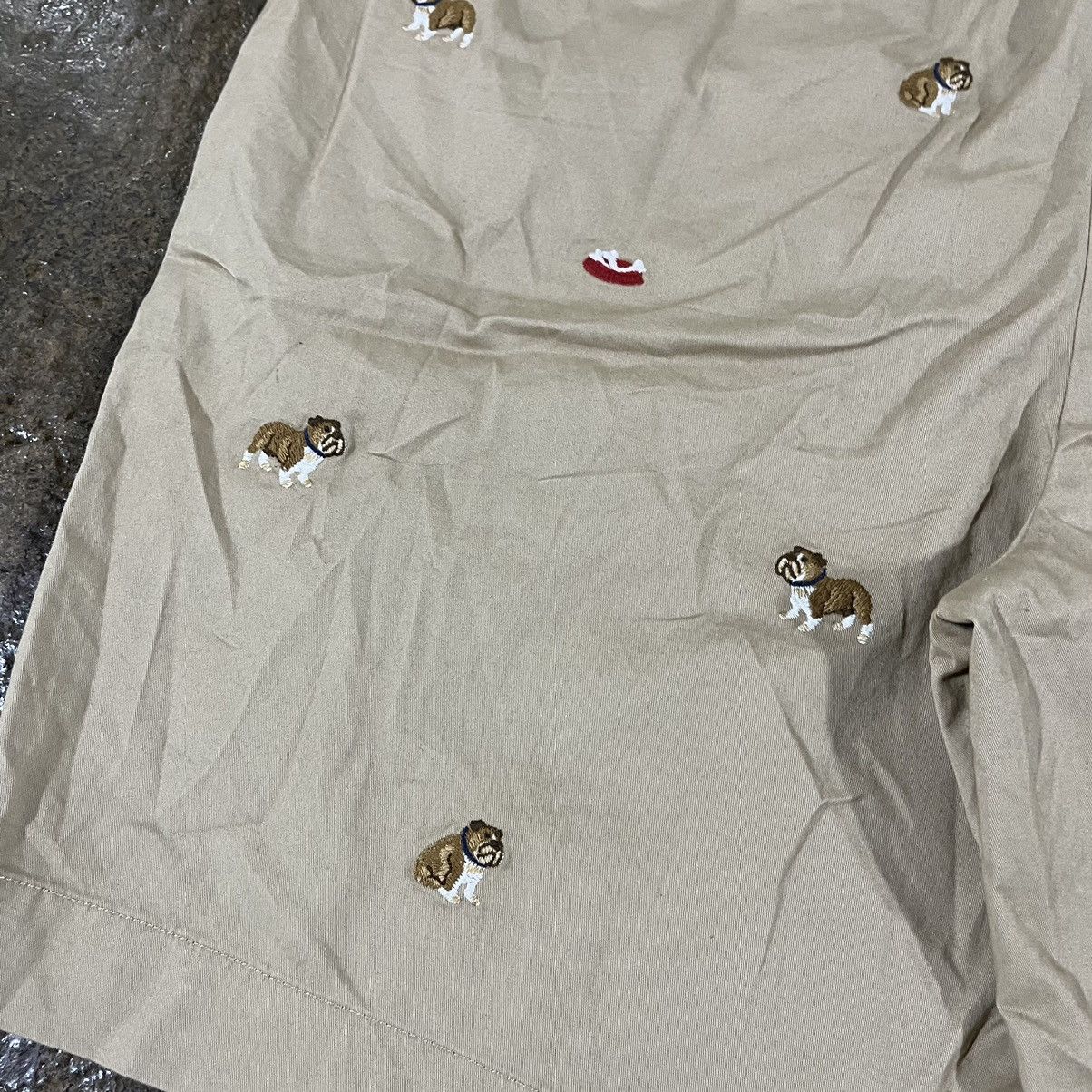 Polo Ralph Lauren × RRL Ralph Lauren × Vintage Polo Ralph Lauren Embroidered Bulldog Chino Shorts NWT Size US 38 / EU 54 - 4 Thumbnail