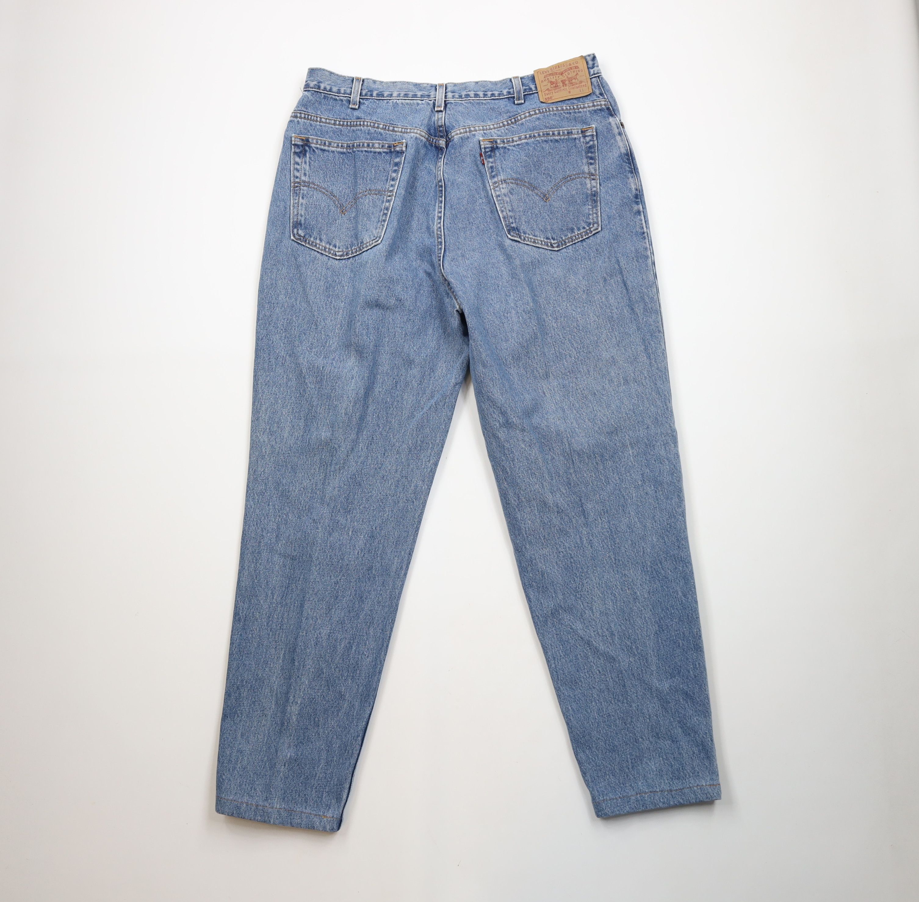 Levi's × Vintage Vintage Y2K 2002 Levis 550 Tapered Leg Denim Jeans Blue Size 40" / US 18 - 9 Thumbnail