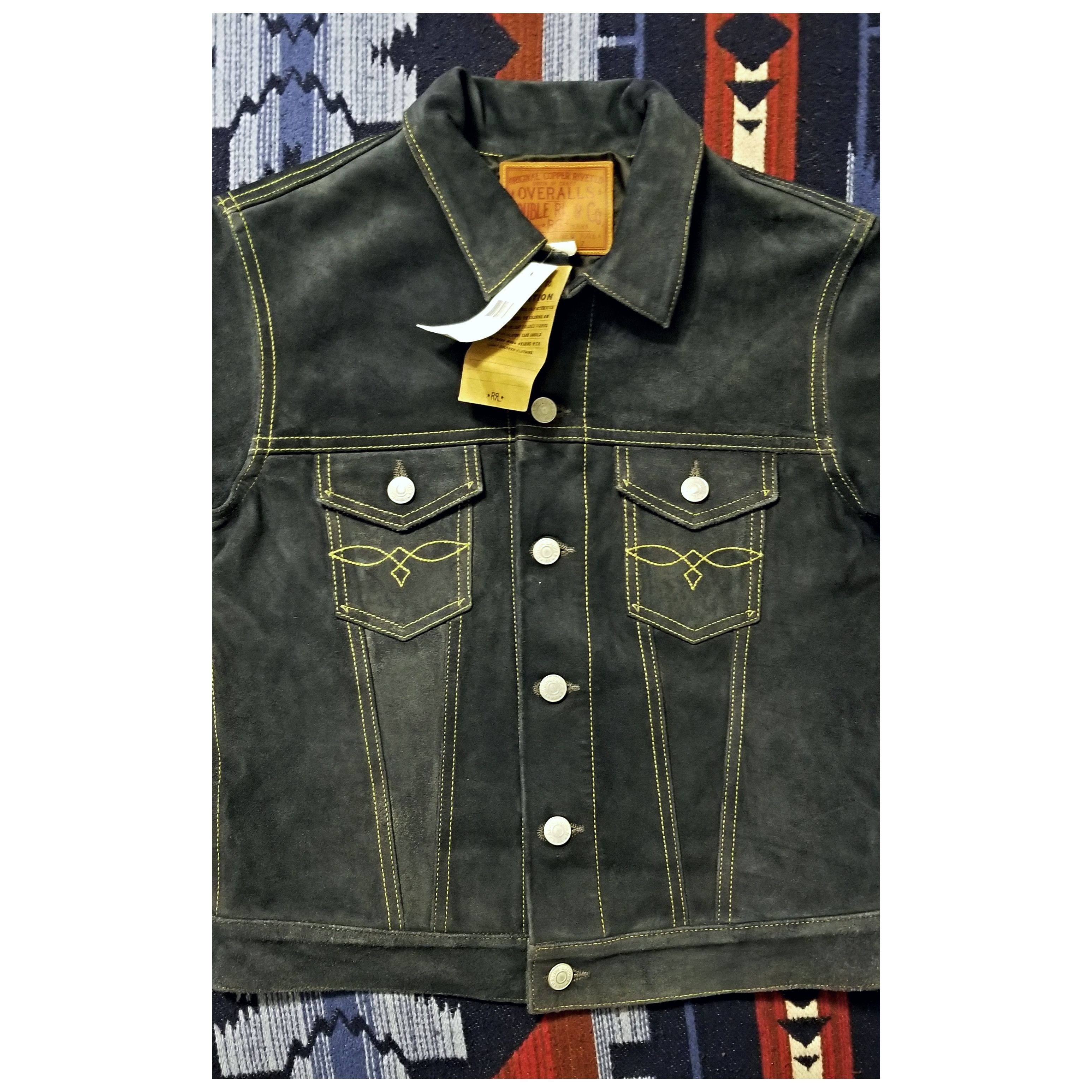 Ralph Lauren DOUBLE RL RALPH LAUREN RRL INDIGO LEATHER JACKET NWT SIZE 2 Size M / US 6-8 / IT 42-44 - 3 Thumbnail