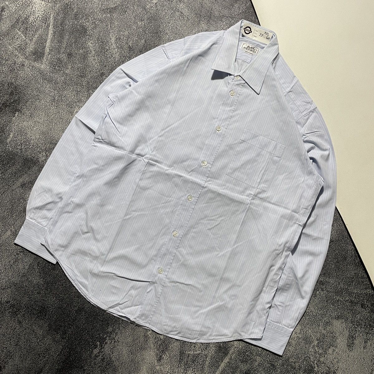 Hermes Vintage Hermes Pocket Shirts Size US XXL / EU 58 / 5 - 2 Thumbnail
