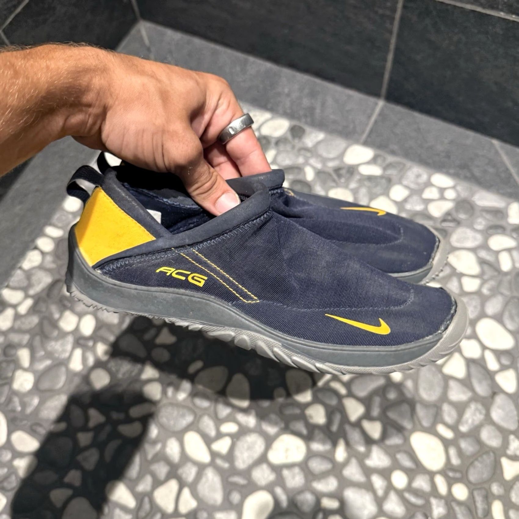 Nike Nike ACG All Trac Sneaker Unisex Adults US 5 Blue Yellow 2001 Y2K Vintage Reef Aqua 190084 47100 Size US 5 / EU 37 - 3 Thumbnail