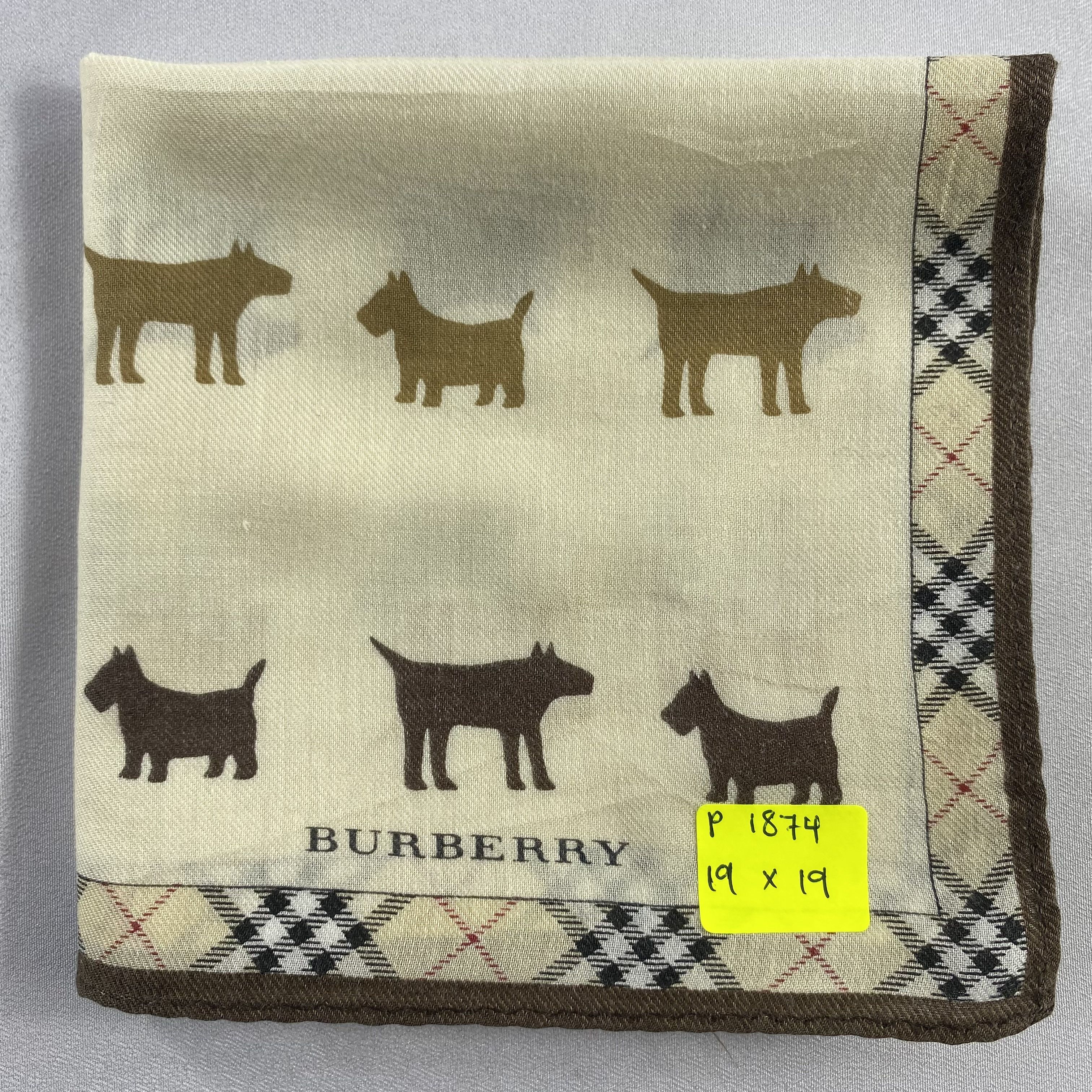 Burberry × Vintage Burberry Handkerchief / Neckerchief / Bandana-P1874 Size ONE SIZE - 5 Thumbnail