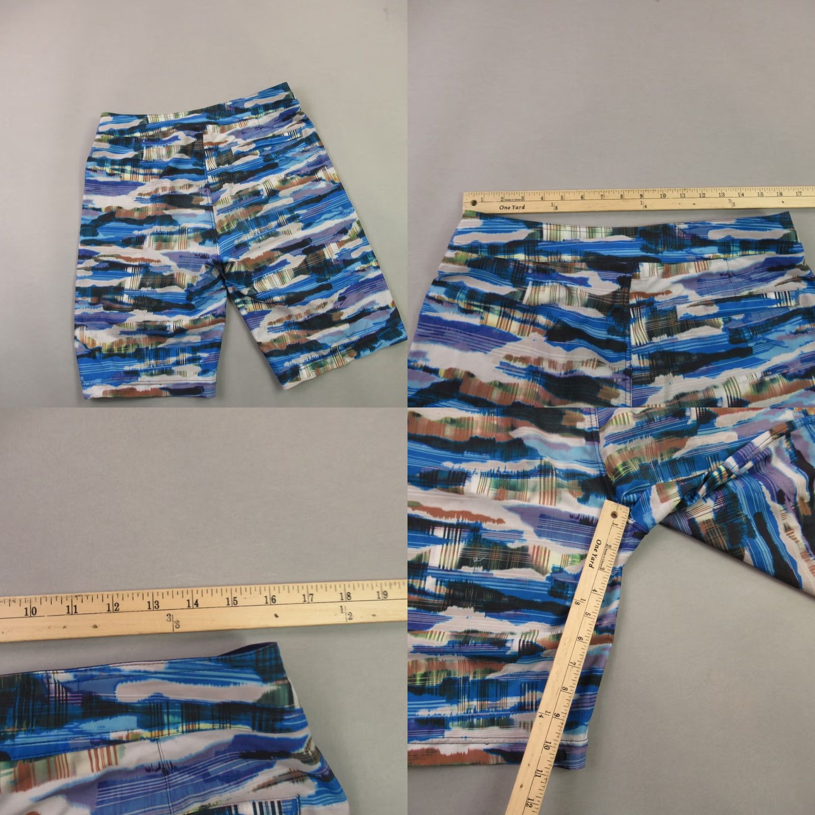 Prana Prana Shorts Mens 32 Striped Lightweight Outdoors Pockets Board Swim Casual Travel Medium Multicolor 32 in Regular Mens Size US 32 / EU 48 - 8 Thumbnail