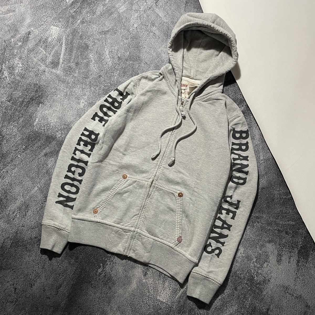 True Religion True Religion Zip Hoodie Size US L / EU 52-54 / 3 - 2 Thumbnail