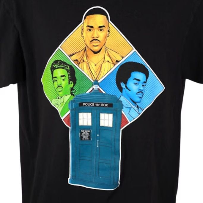 Vintage Doctor Who T Shirt Mens Large Black 15th Dr Quandrant Costumes BBC Sci-Fi & Fantasy Shirt Mens Black Doctor Who T-Shirt Size US L / EU 52-54 / 3 - 2 Thumbnail
