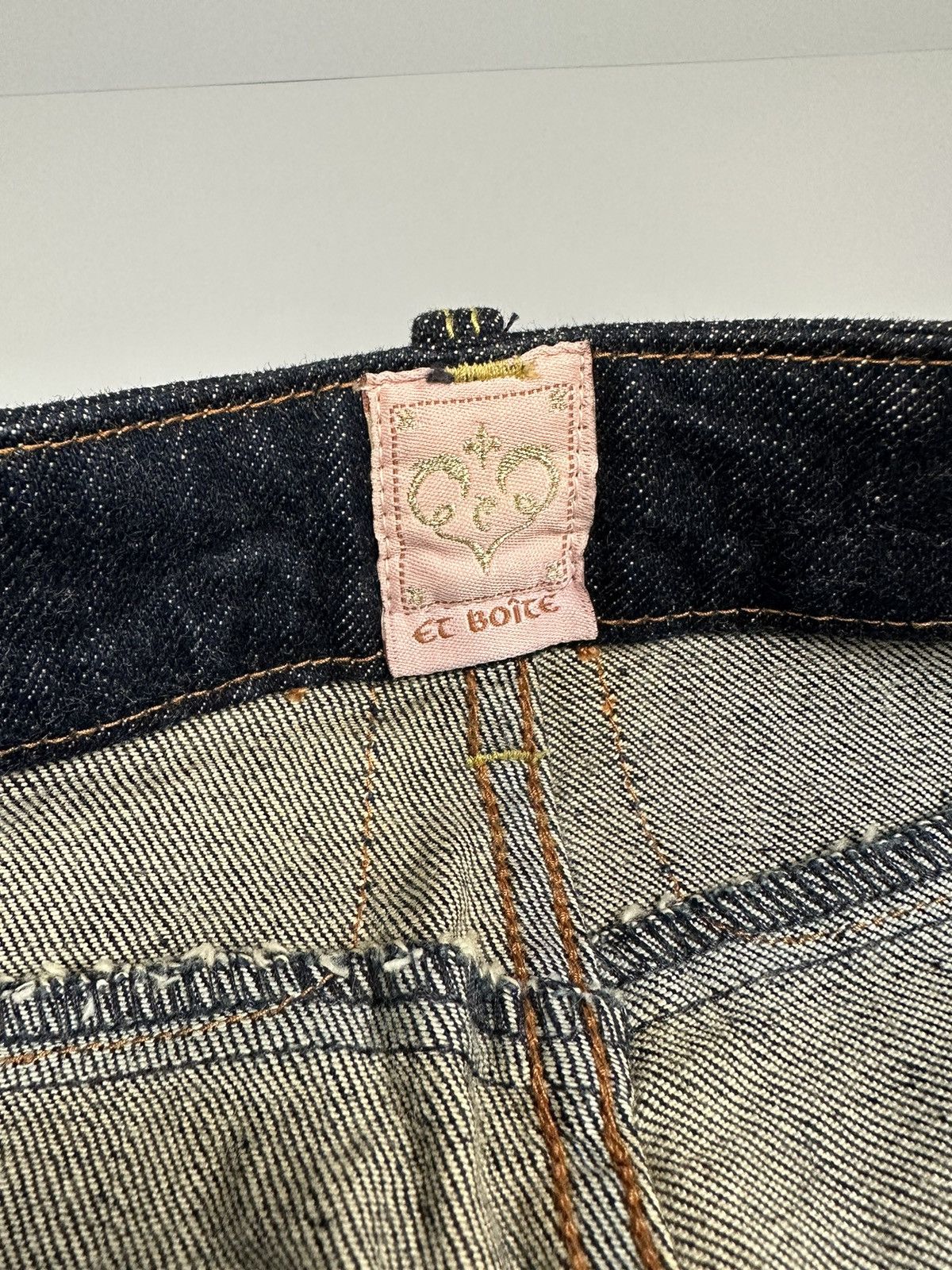 If Six Was Nine × Le Grande Bleu (L.G.B.) 🔥Flared Sick🔥 Et Boice Embroidery Flared Denim Size US 28 / EU 44 - 10 Thumbnail