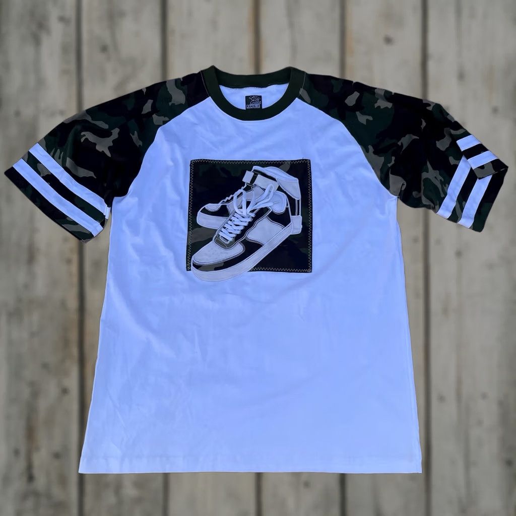 Vintage VINTAGE Raw Blue Camouflage Shirt + Shorts Hip Hop Set Streetwear AF1 Y2K Sz 3XL Size US XXL / EU 58 / 5 - 1 Thumbnail