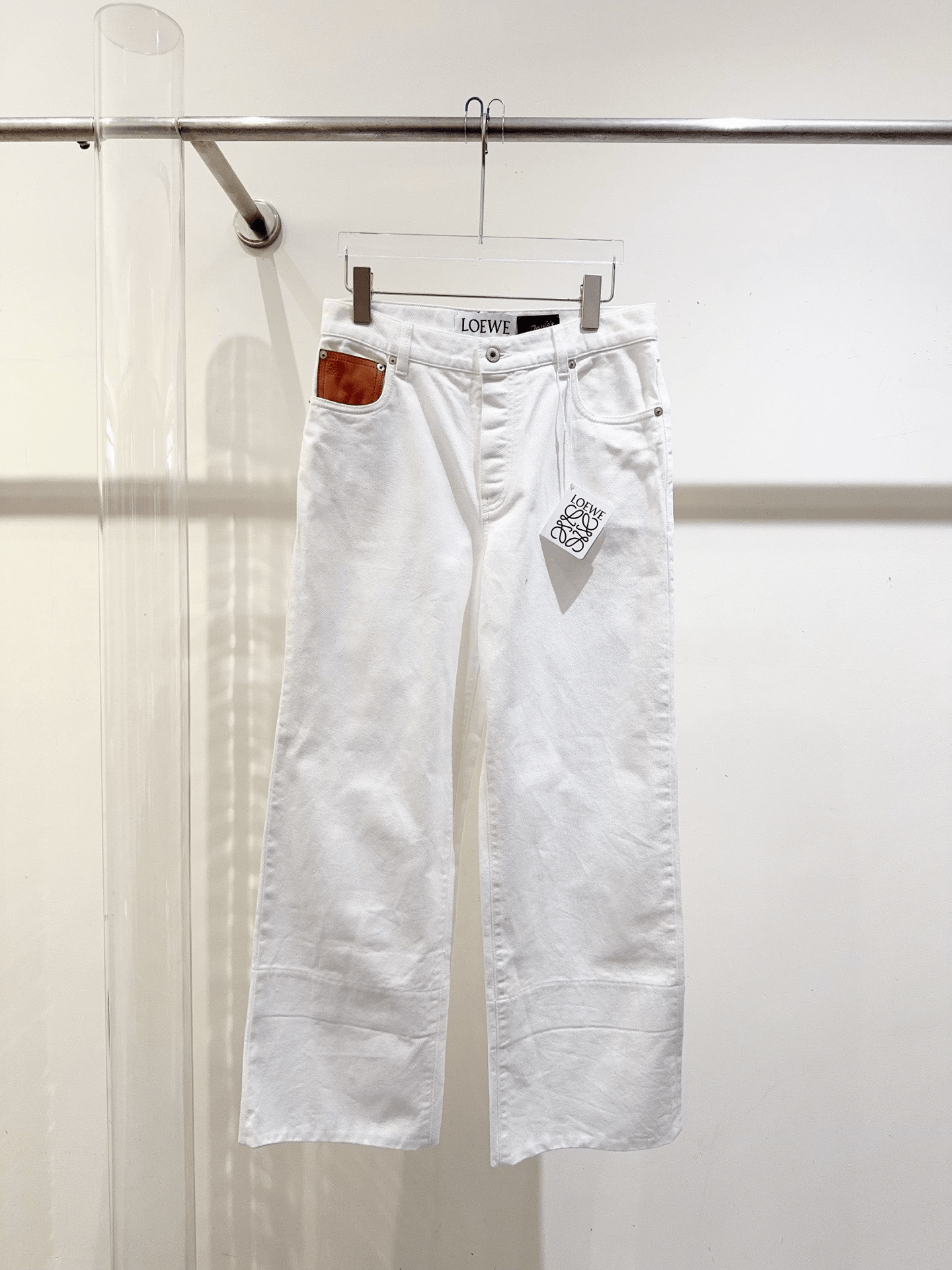 Loewe Loewe White Jeans Size 36" / US 14 / IT 50 - 1 Thumbnail