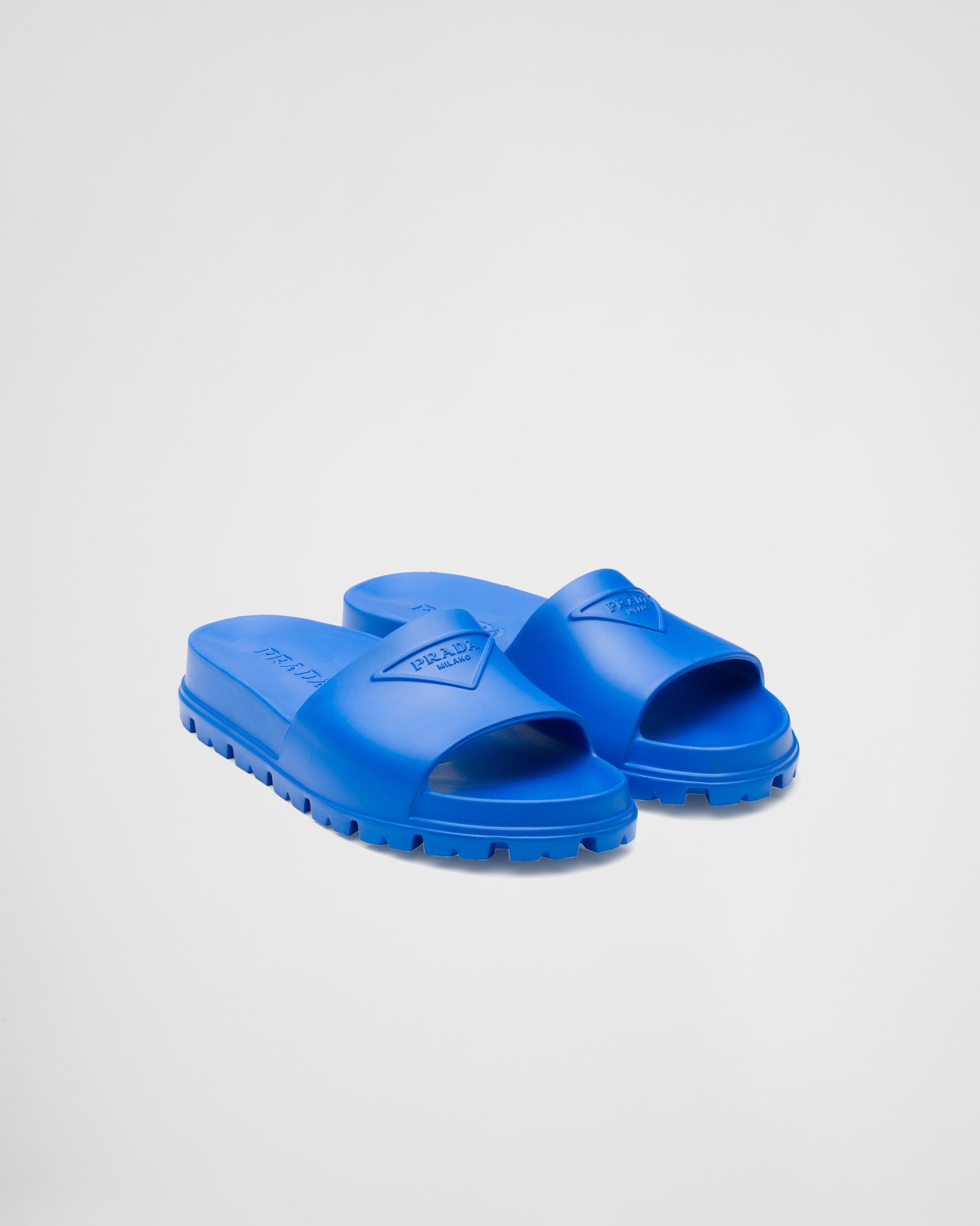 o1B3y1r0226 Rubber Slides in Blue