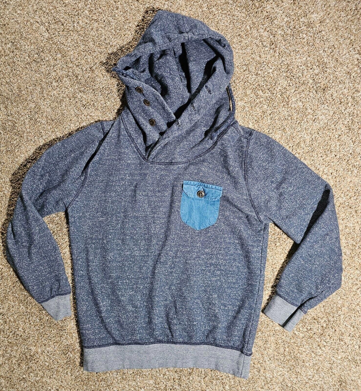 Designer Random Access Dry Goods Supplies Blue Hoodie pullover Small Size US S / EU 44-46 / 1 - 1 Thumbnail