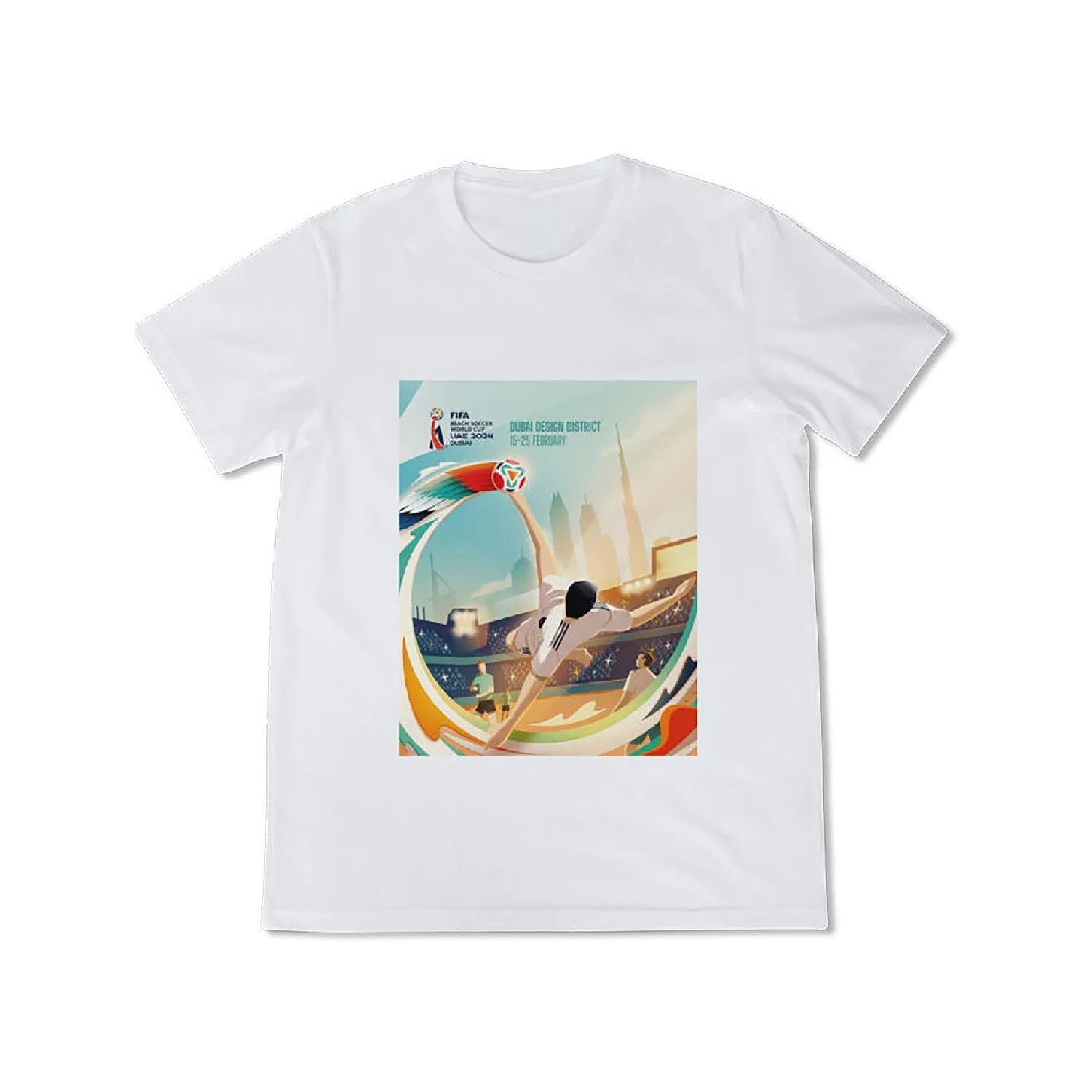 Other Beach Soccer White Poster T-Shirt – Unisex Size US S / EU 44-46 / 1 - 1 Thumbnail