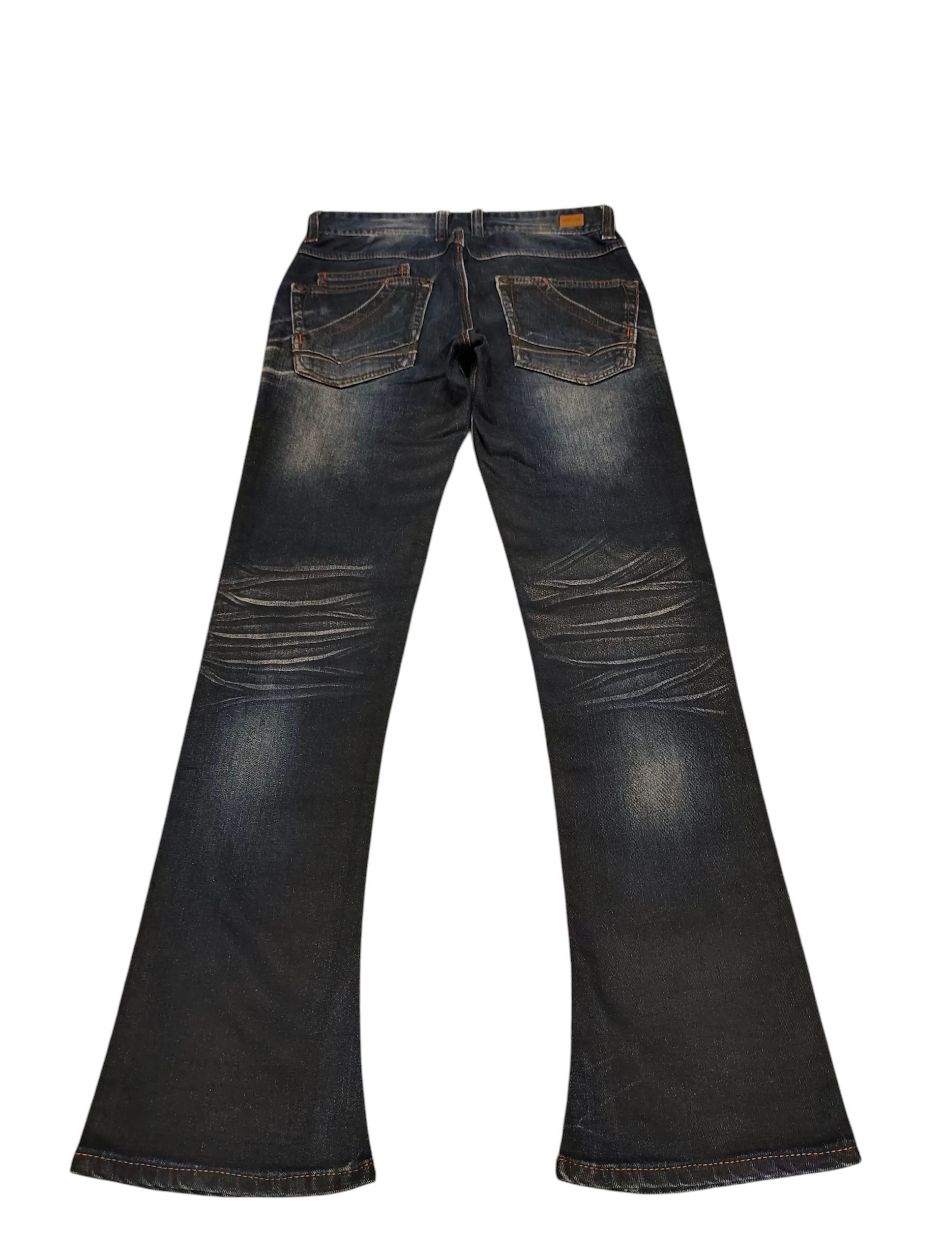 Nicole Club Flare Jeans Nicole Club Waxed Clawmark Slim Fit Bootcut Y2k Size US 30 / EU 46 - 6 Thumbnail