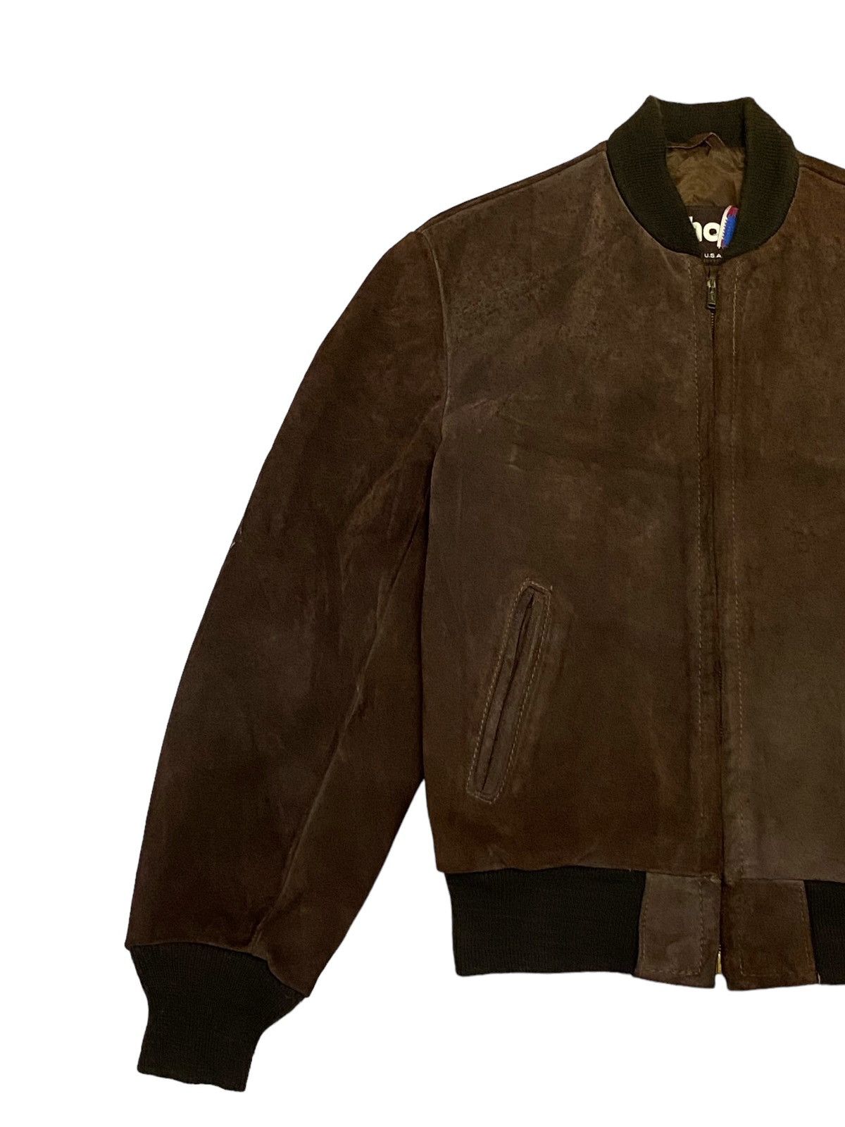 Schott Vintage Schott Suede Leather Bomber Jacket Size 38 Size US S / EU 44-46 / 1 - 17 Thumbnail