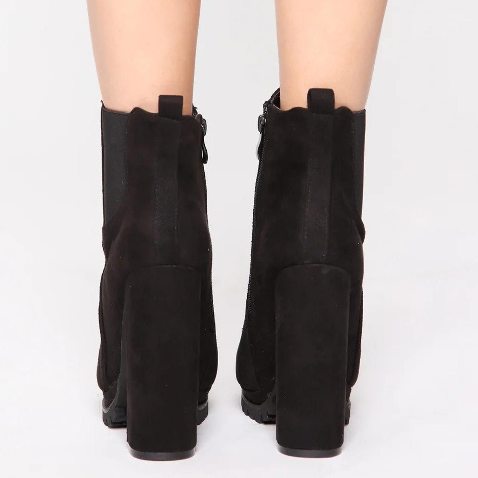 Fashion Nova Until The End Booties - Black Size US 9 / IT 39 - 2 Thumbnail