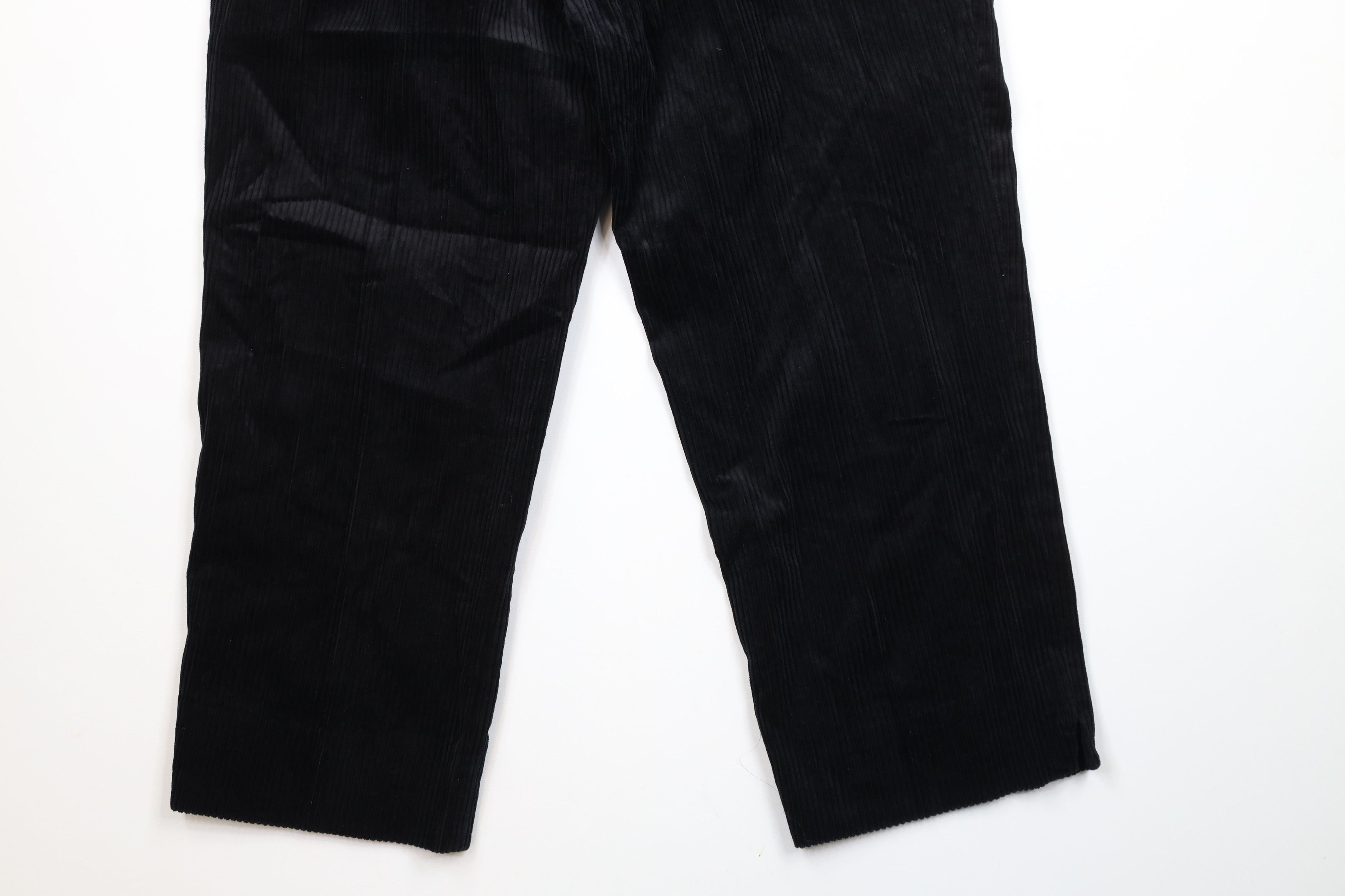 Vintage Vintage 90s Streetwear Wide Leg Corduroy Chino Pants Black Size US 36 / EU 52 - 11 Thumbnail