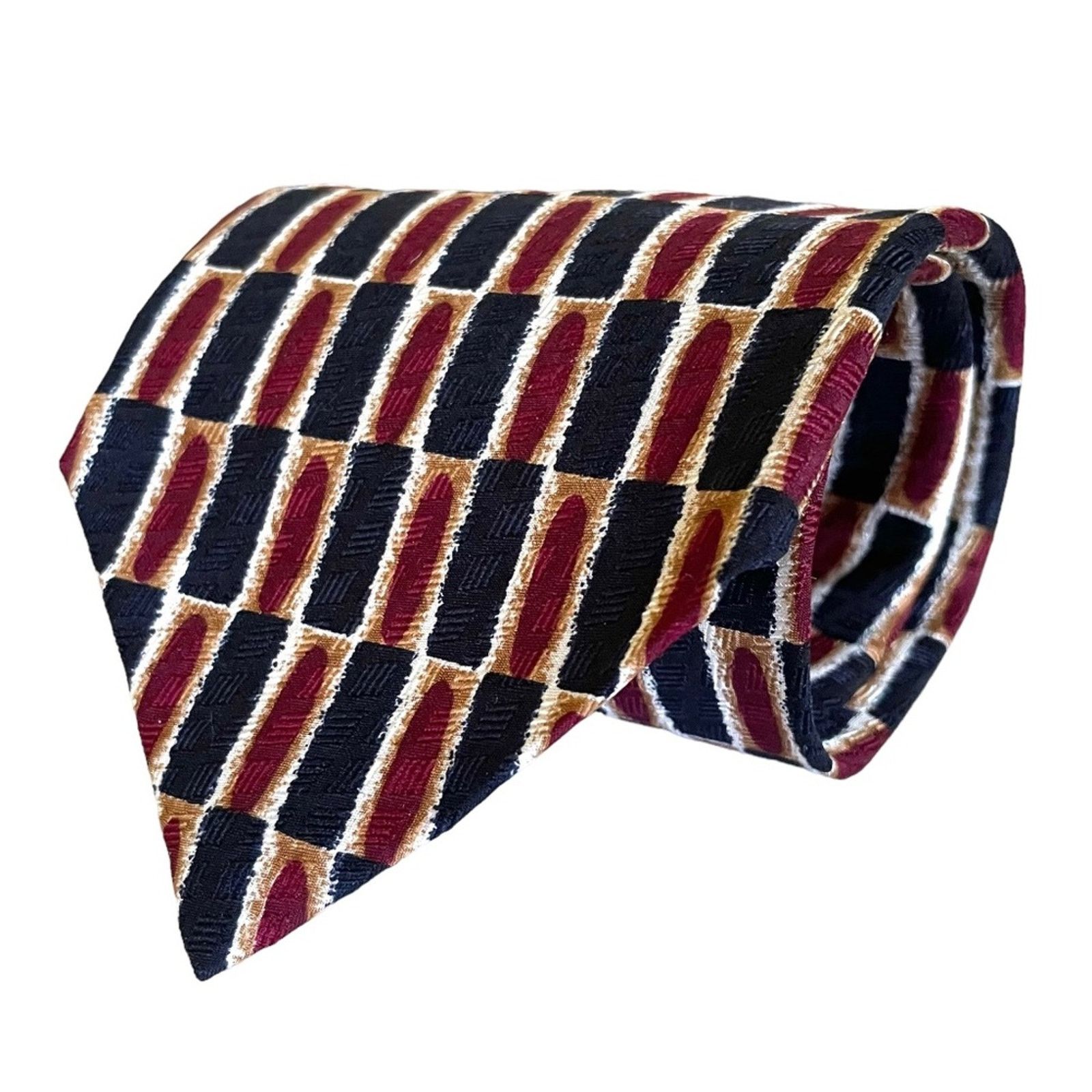 Vintage Vintage Ferrell Reed for Mills Touché Checkered Silk Tie Size ONE SIZE - 1 Thumbnail