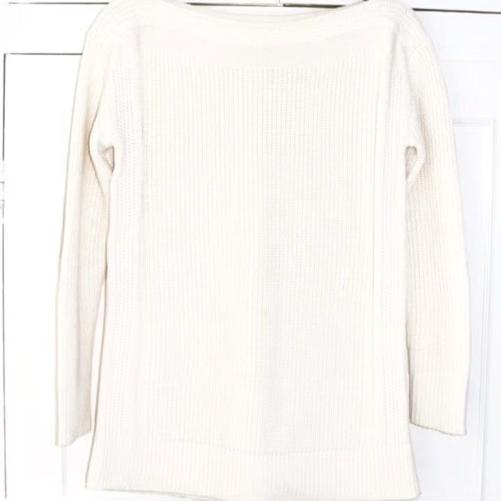 Reiss Reiss Knit Jumper XS Women’s Cream Wool Blend Relaxed Fit Pullover Used Size XS / US 0-2 / IT 36-38 - 2 Thumbnail
