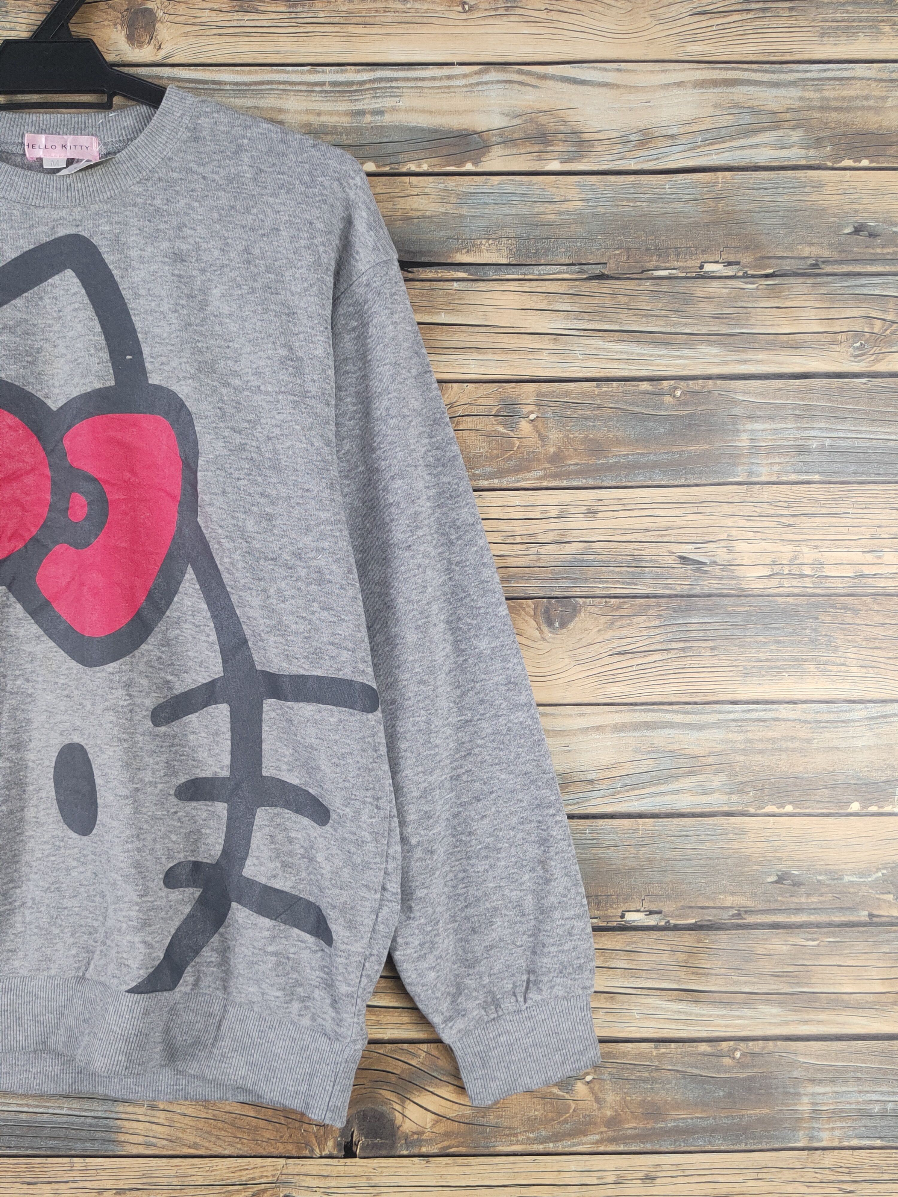 Japanese Brand × Vintage DL Hello Kitty vintage Gray Sweatshirts #821 Size M / US 6-8 / IT 42-44 - 5 Thumbnail