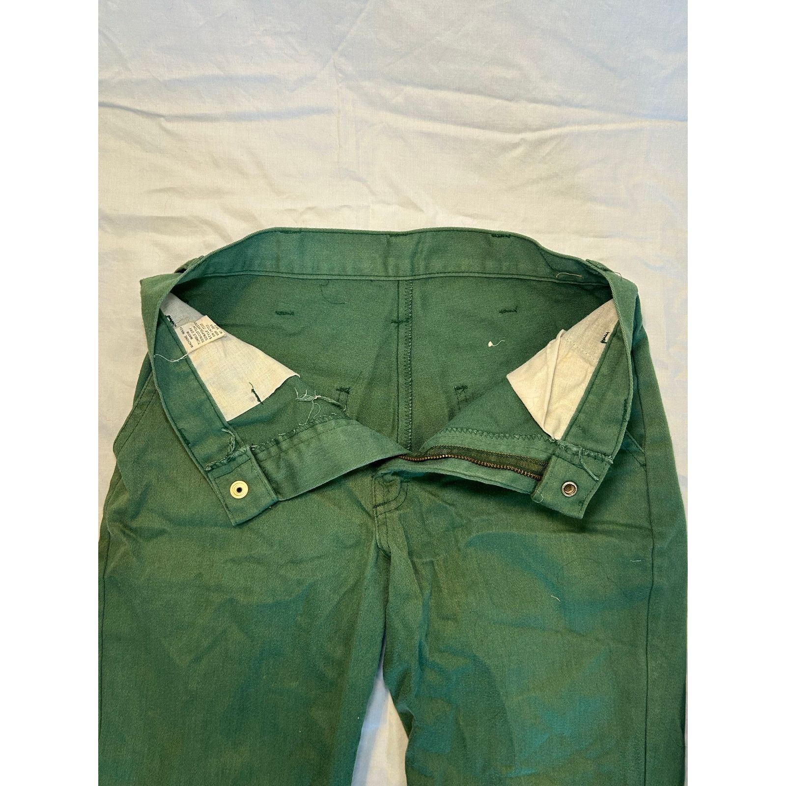 Other Vintage Forest Green High-Waisted Flare Pants, Size 2 Size 26" / US 2 / IT 38 - 4 Thumbnail