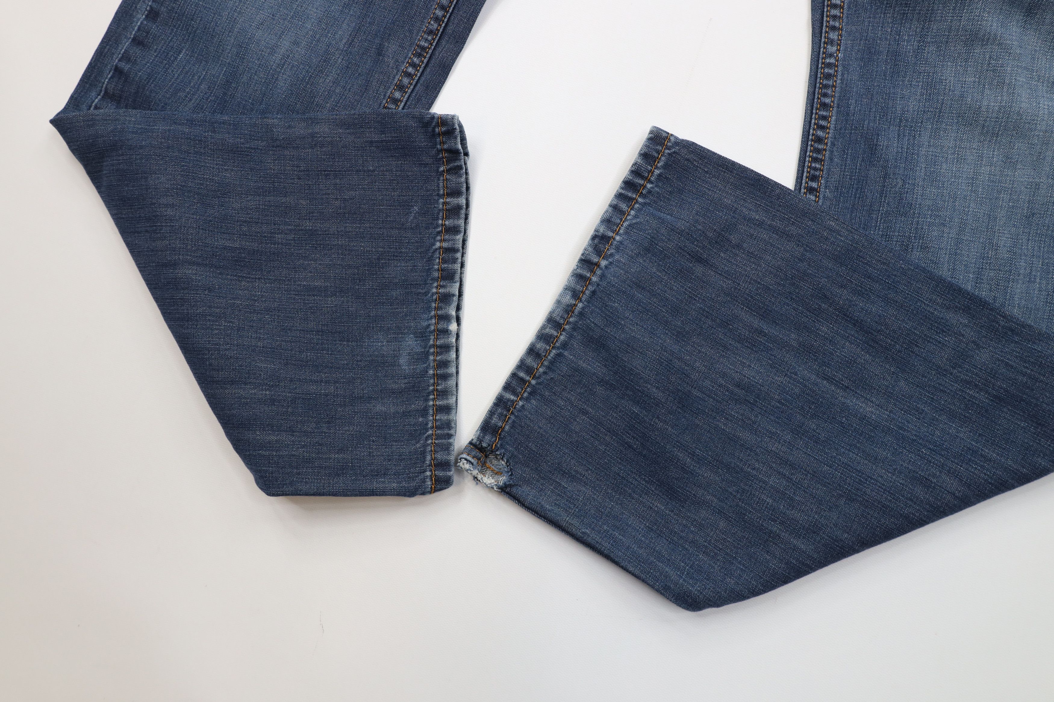 Levi's Vintage Y2K Levis 527 Slim Wide Leg Bootcut Denim Jeans Blue Size US 34 / EU 50 - 6 Thumbnail