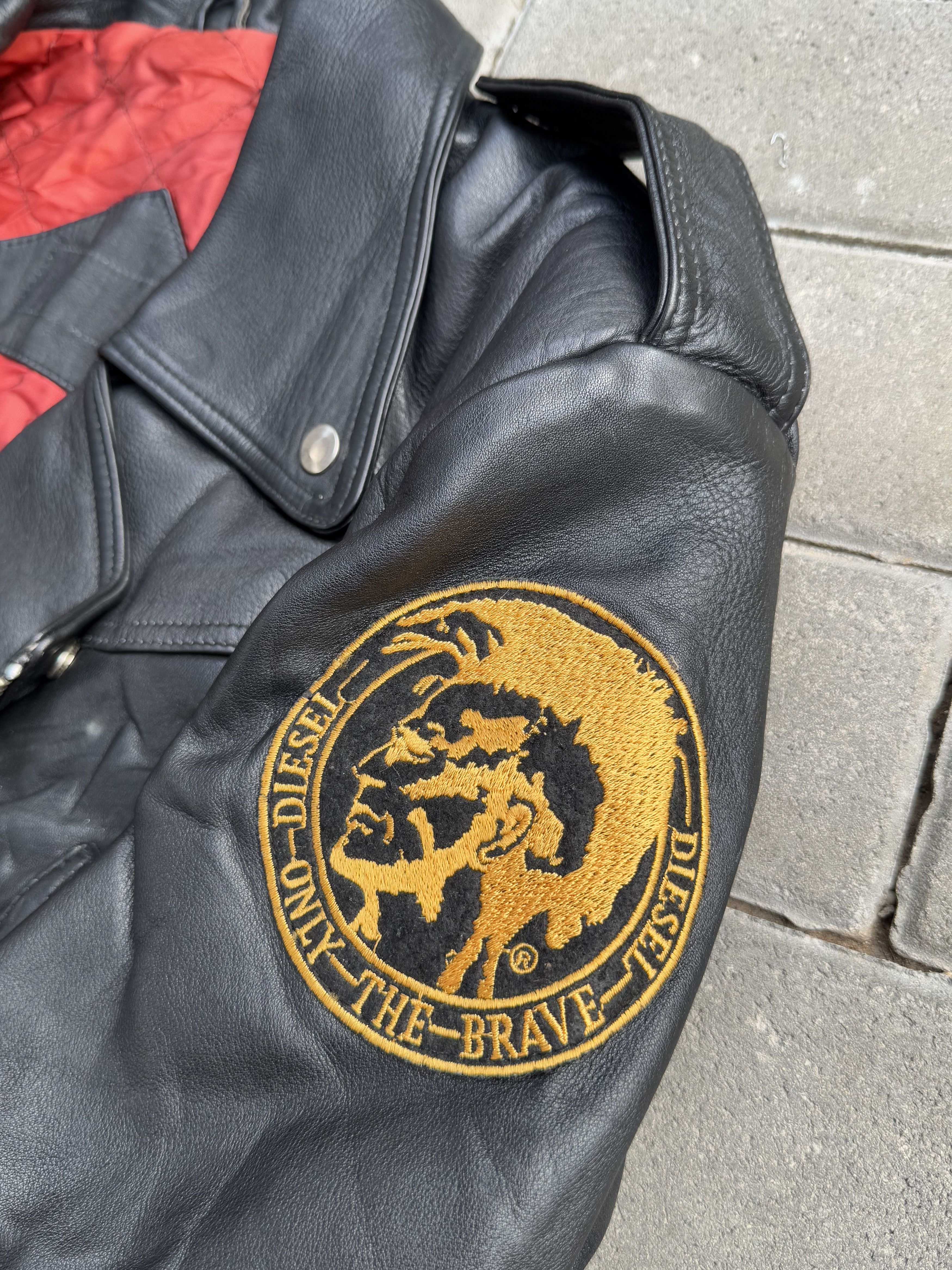 Diesel Diesel 90s Vintage Leather Jacket Y2K Size US XL / EU 56 / 4 - 13 Thumbnail