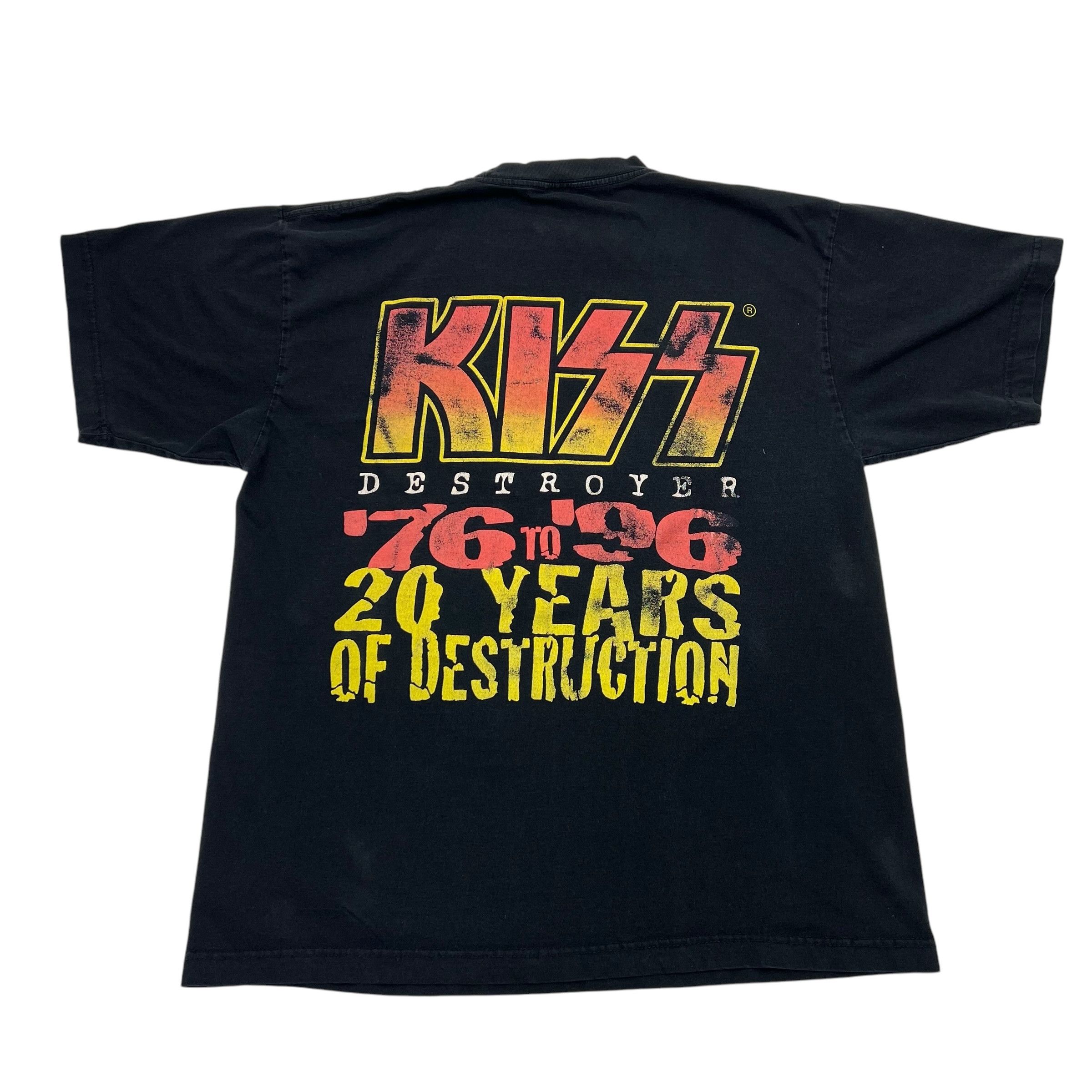 Band Tees × KISS × Vintage Vintage 1996 Kiss Destroyer 20 Years Of Destruction Band Size US L / EU 52-54 / 3 - 6 Thumbnail