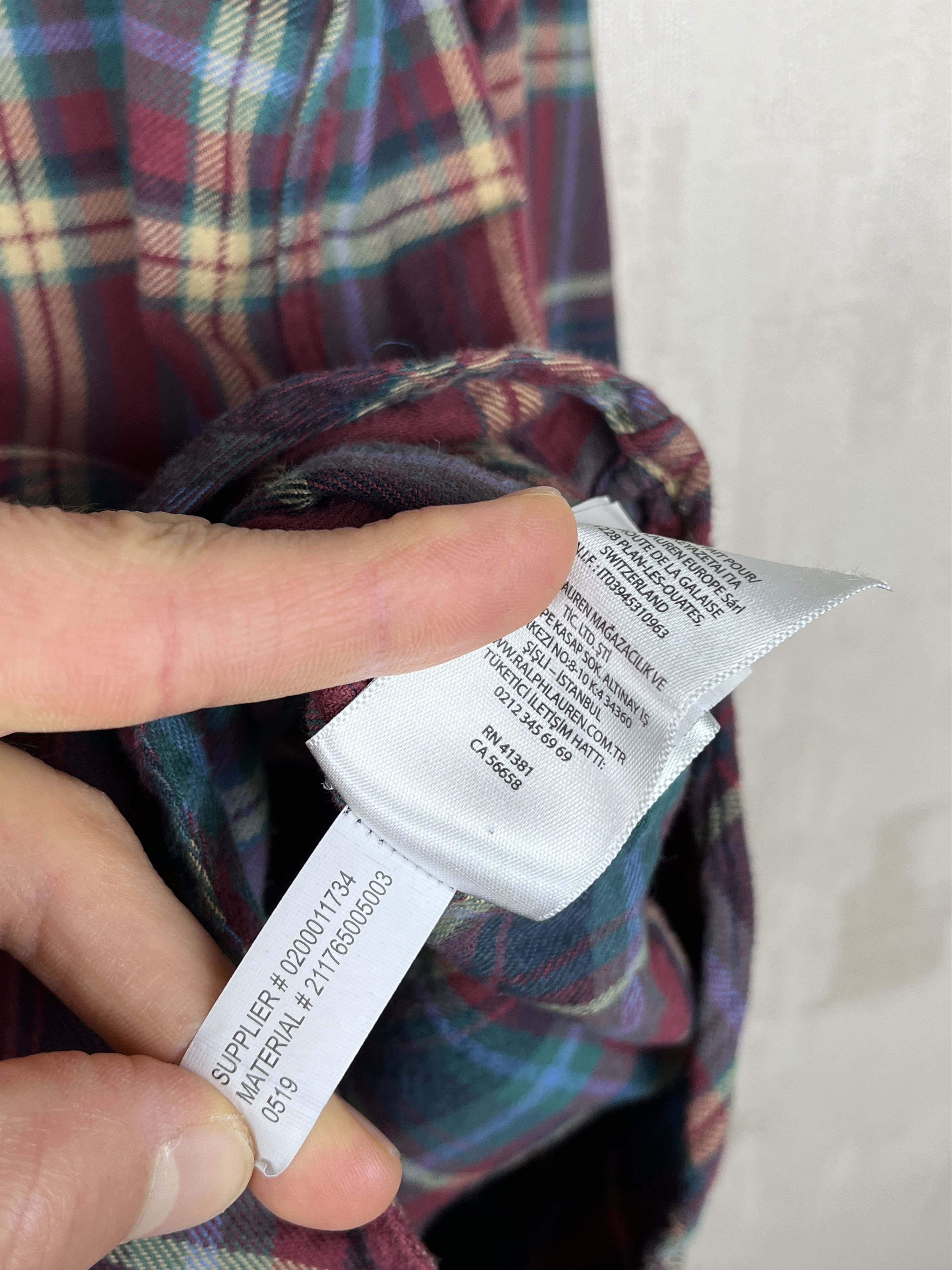 Ralph Lauren Ralph Lauren Check Plaid Flannel Long Sleeve Shirt Size S-M Size US M / EU 48-50 / 2 - 9 Thumbnail