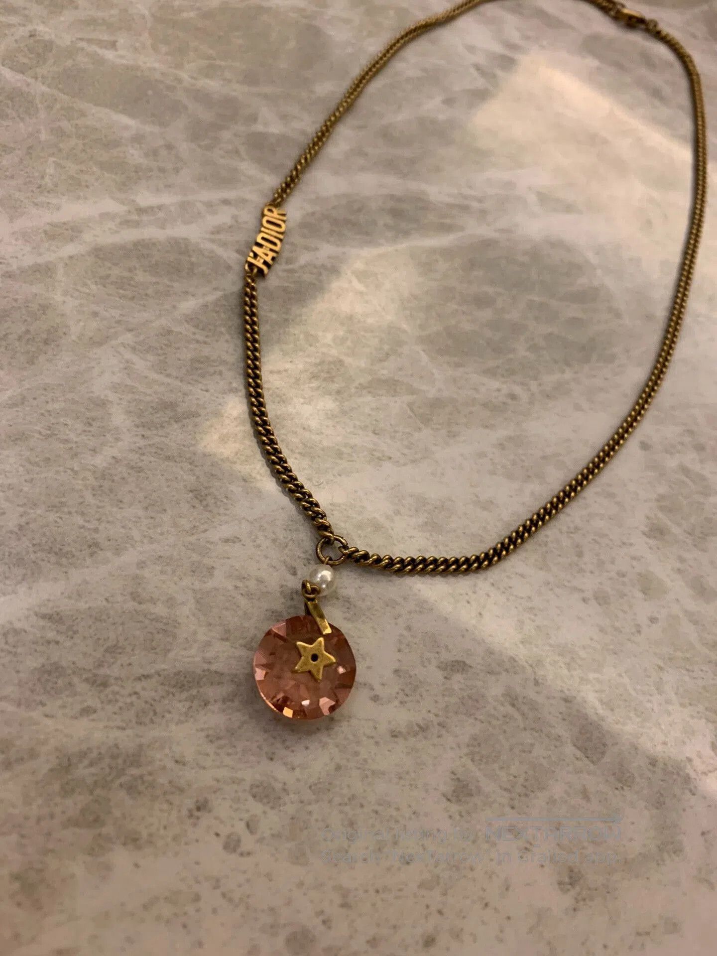 Dior Dior Rose Quartz Necklace. Size ONE SIZE - 3 Thumbnail