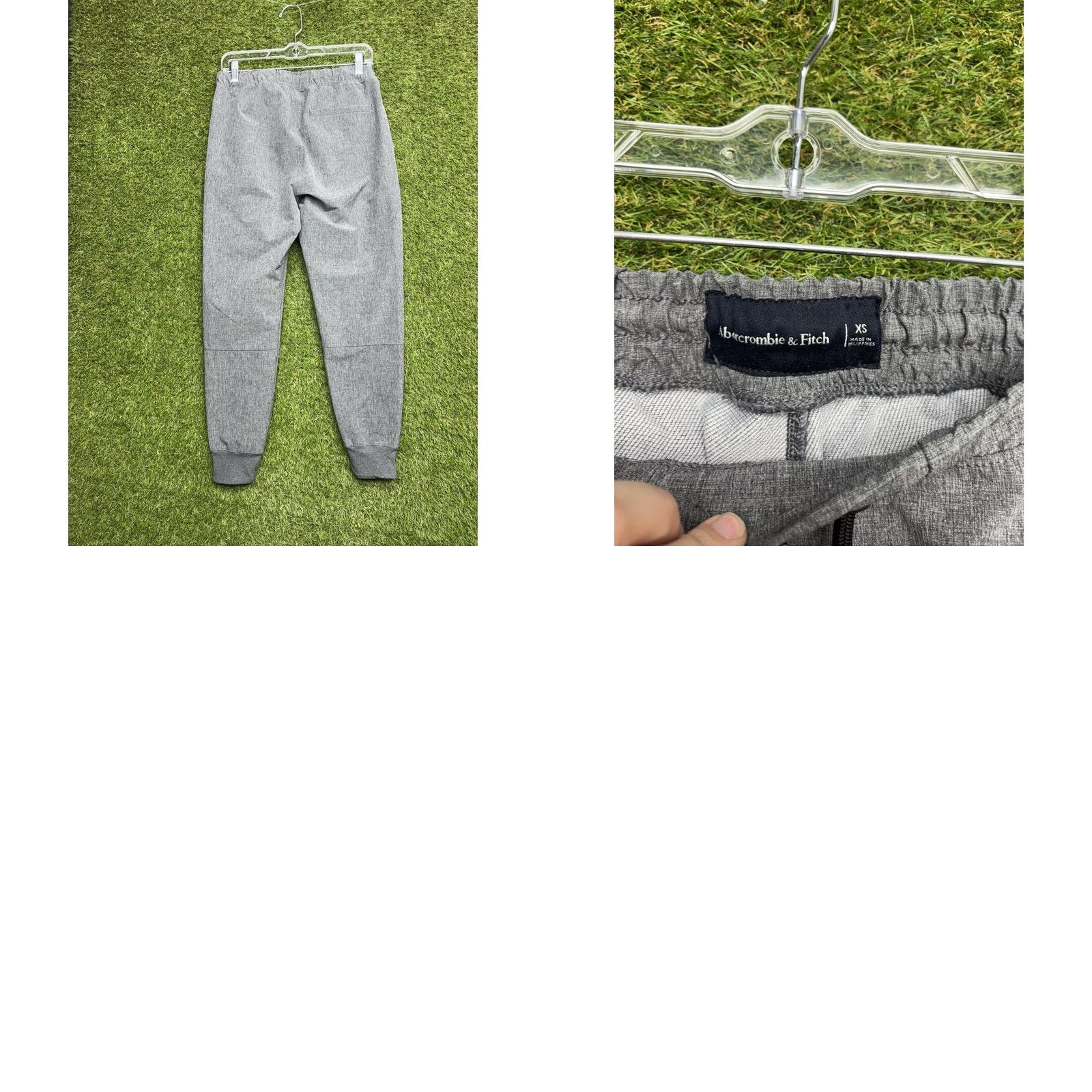 Abercrombie & Fitch Abercrombie & Fitch Tech Joggers Mens XS Grey Pants Drawstring Performance Jogger Shorts Pants? Size US 27 - 8 Thumbnail