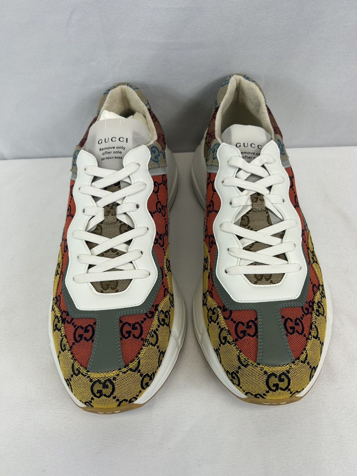 Gucci GUCCI Rhyton GG Leather Canvas Sneaker Size US 13 / EU 46 - 5 Thumbnail