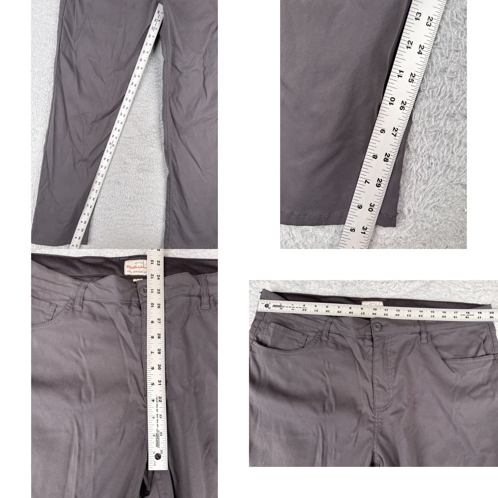 Weatherproof Weatherproof Pants Men Regular Straight Gray Nylon Cargo Pockets 40x32 Vintage: No Size US 40 / EU 56 - 8 Thumbnail