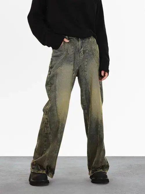 VIBE Vintage straight-leg draped jeans Size US 32 / EU 48 - 7 Thumbnail