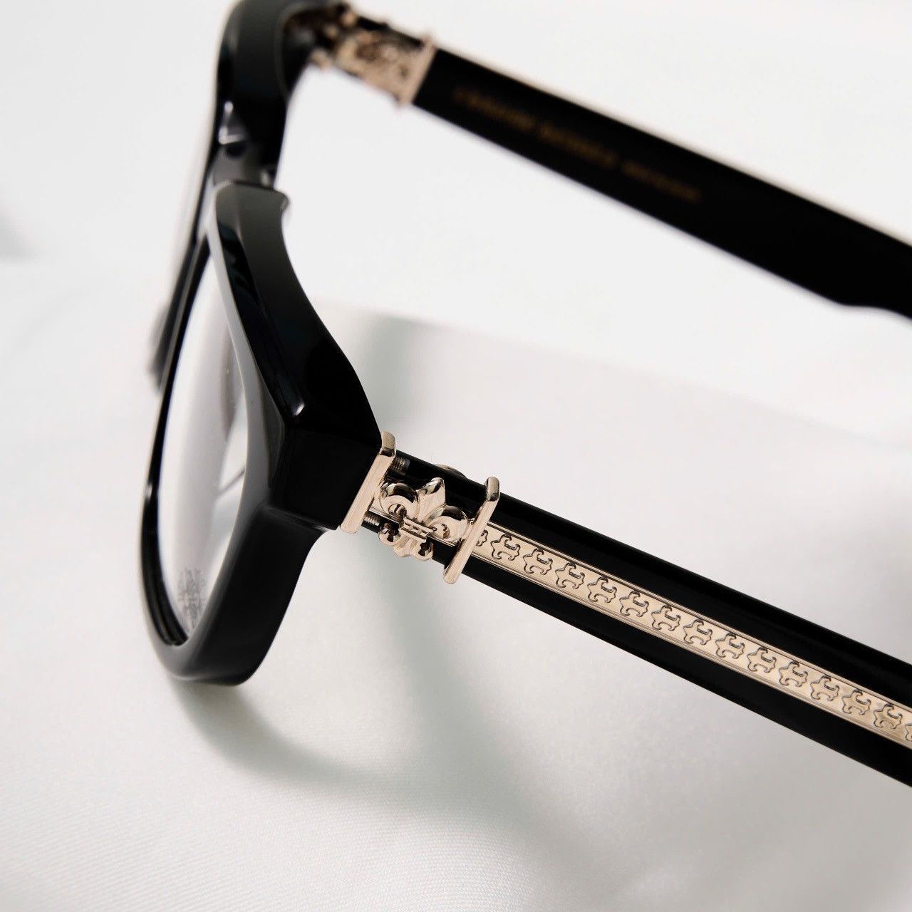 Chrome Hearts CHROME HEARTS SEE YOU IN TEA BLACK-GOLD PLATED GLASSES Size ONE SIZE - 3 Thumbnail