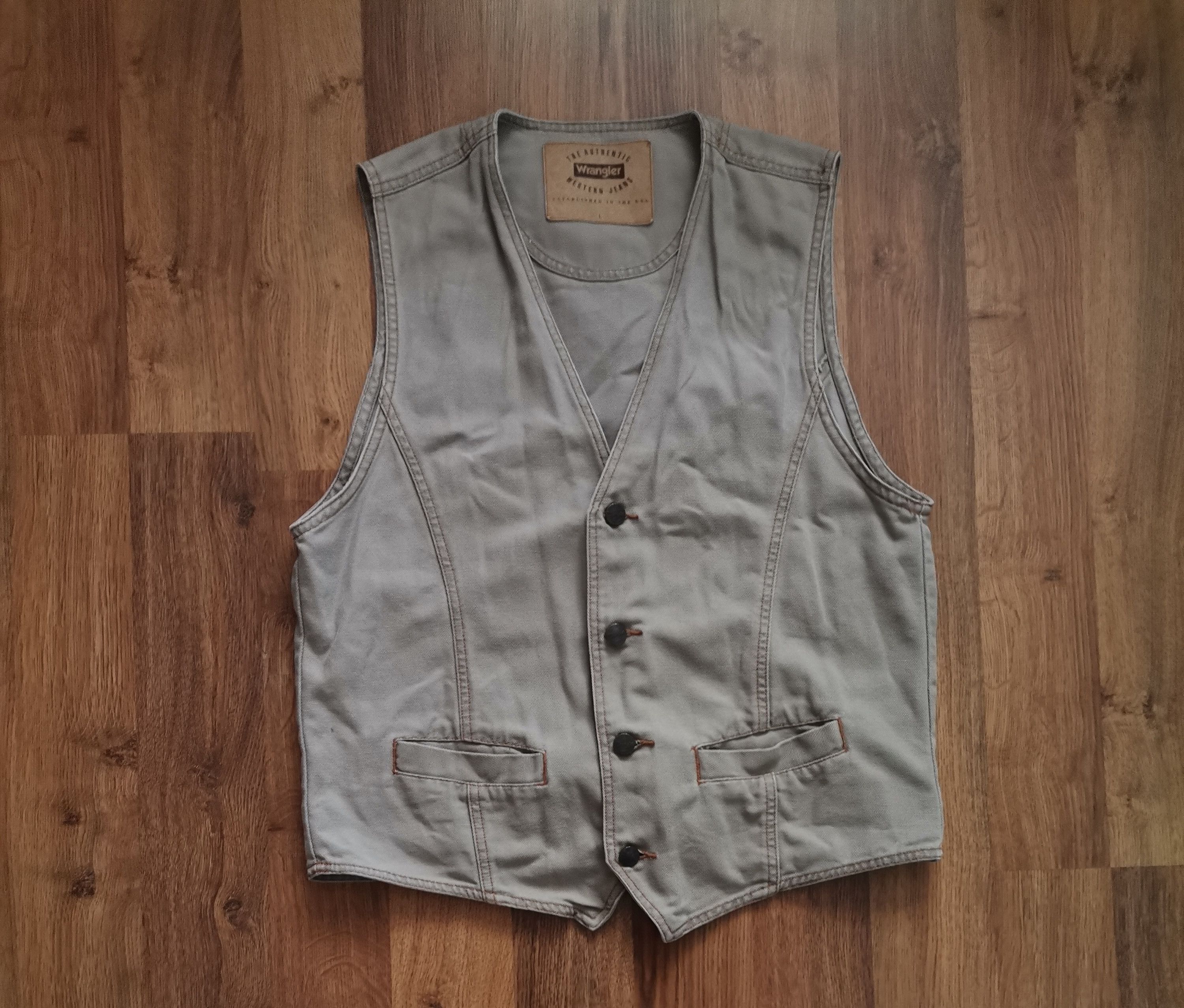 Wrangler Vintage Wrangler Denim Vest Size US L / EU 52-54 / 3 - 1 Thumbnail