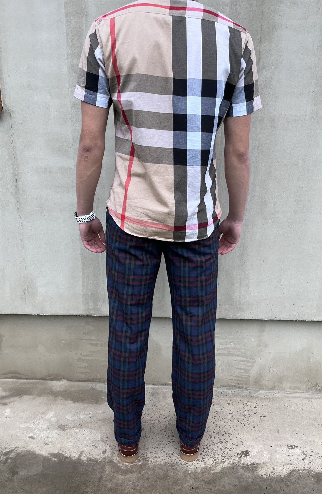 Burberry Burberrys Men’s Pants Trousers Striped Vintage 100% Wool Size US 33 - 3 Thumbnail