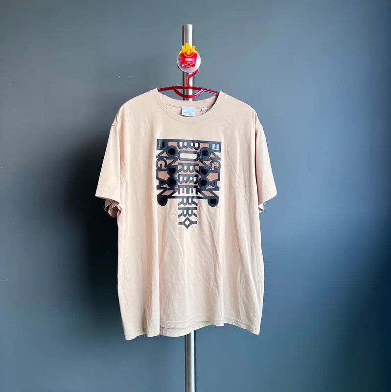 Burberry Burberry Khaki Cotton Men’s T-Shirt Size US S / EU 44-46 / 1 - 1 Thumbnail