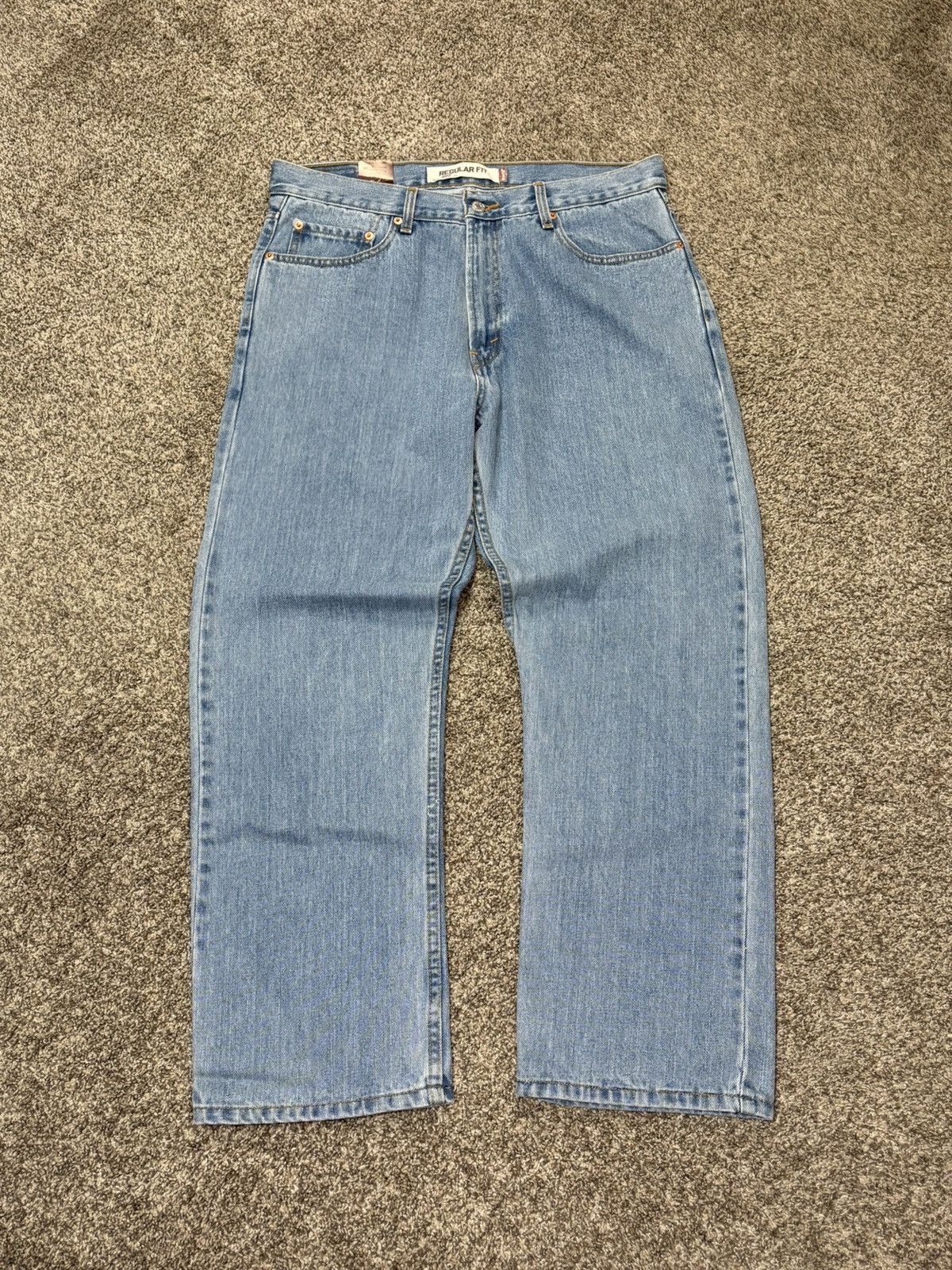 Levi's Vintage Levis 505 Jeans 36x29 Y2K Deadstock Regular Straight Size US 36 / EU 52 - 5 Thumbnail