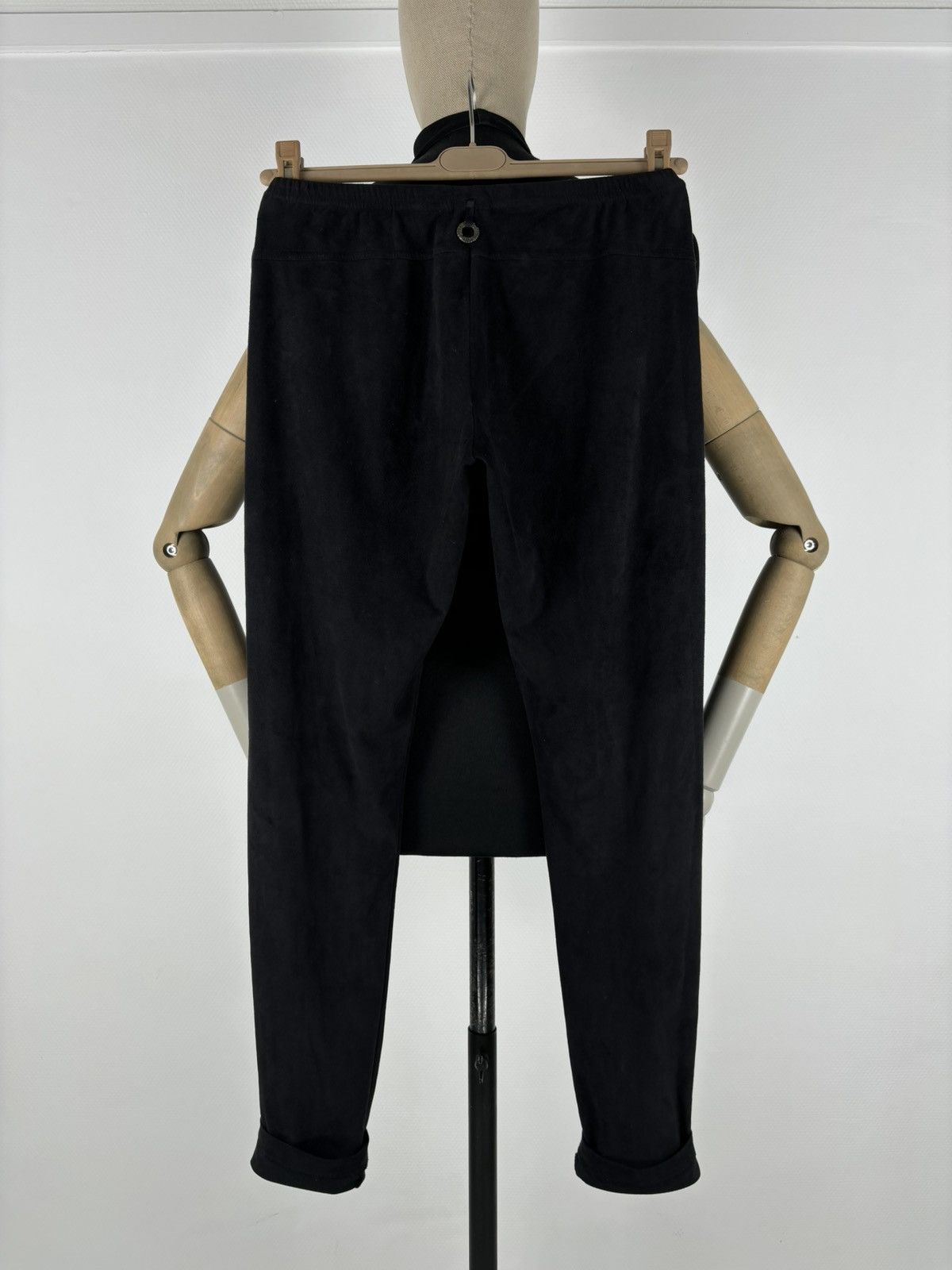 Vintage SAVE THE QUEEN Marco Fantini Suede-Velvet Italy Black Polyester Elastane Pants Trousers L Size 26" / US 2 / IT 38 - 6 Thumbnail