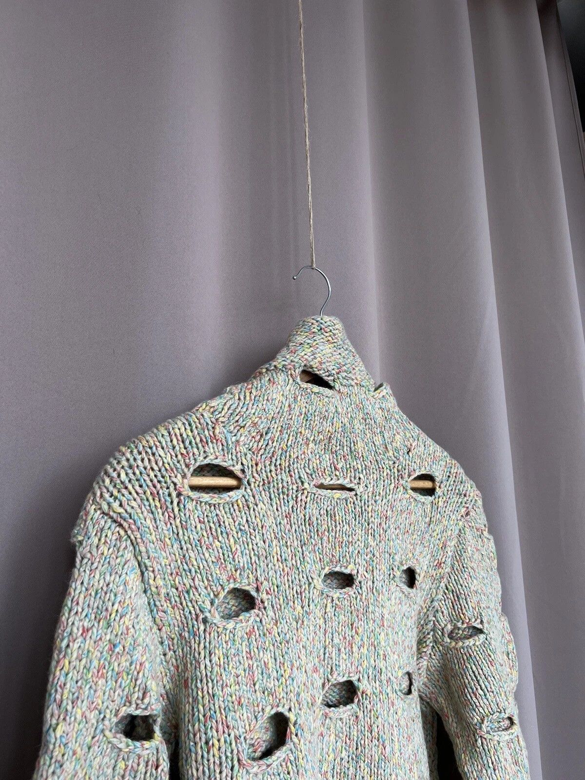 Comme des Garcons Comme Des Garcons Rare Knit Hole Sweater Womens Size S/M Size S / US 4 / IT 40 - 3 Thumbnail