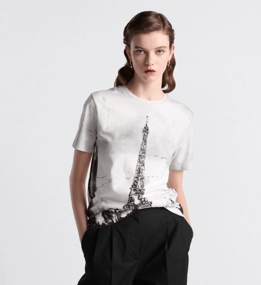 Dior o1w1db10925 443T09 T-Shirt in Black/White Size XL / US 12-14 / IT 48-50 - 4 Thumbnail