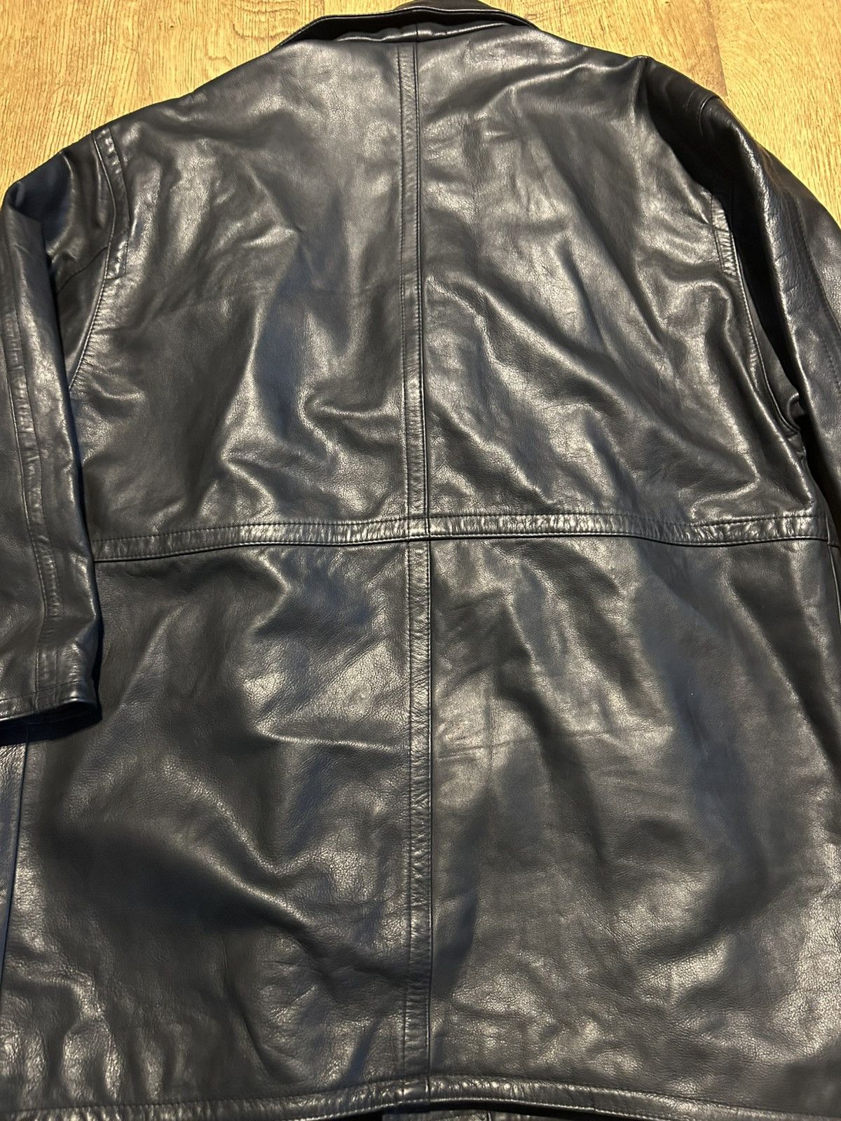 Other Vintage Leather Double breasted jacket Size US M / EU 48-50 / 2 - 11 Thumbnail