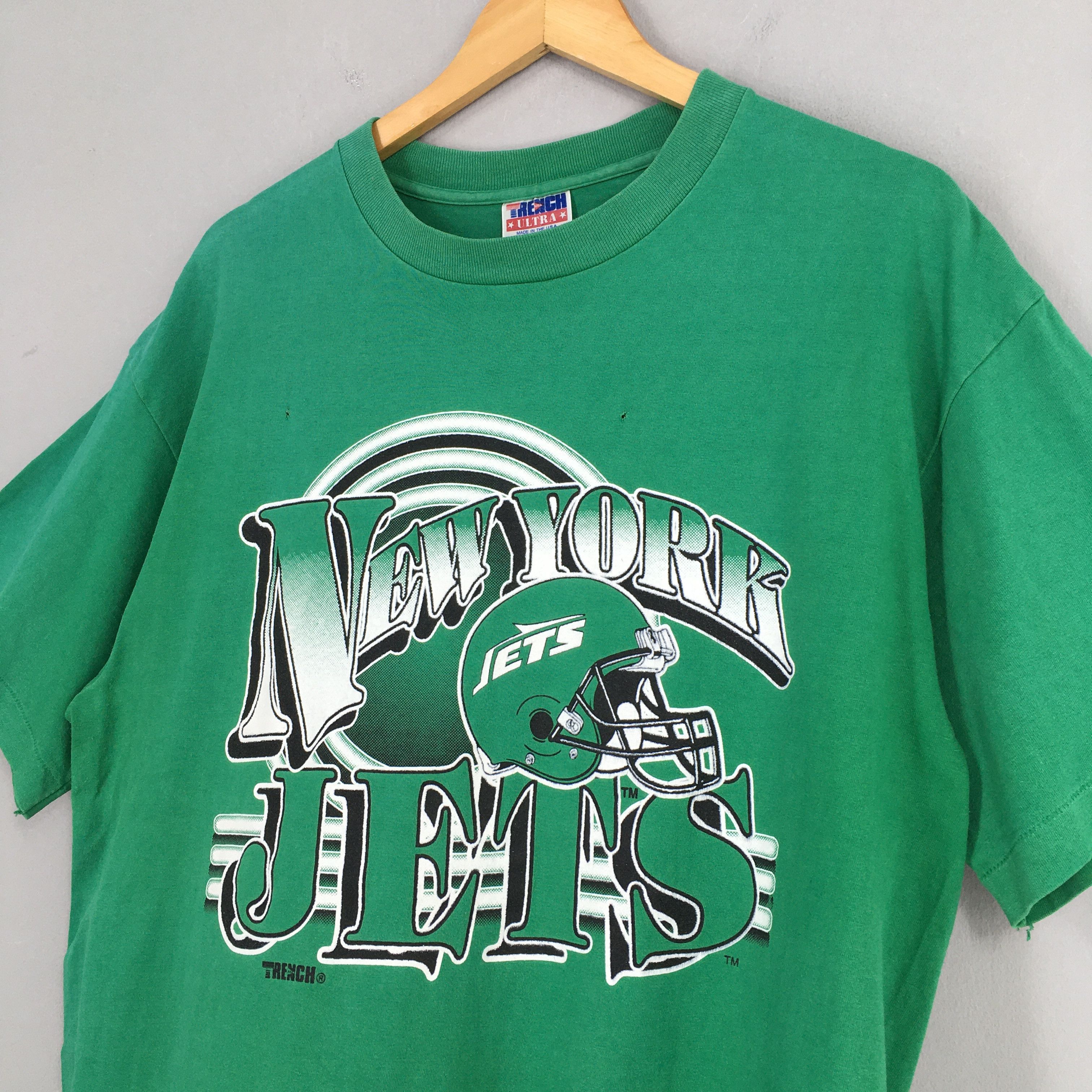 NFL Vintage 90's New York Jets NFL Rugby Green T shirt XL Size US XL / EU 56 / 4 - 3 Thumbnail