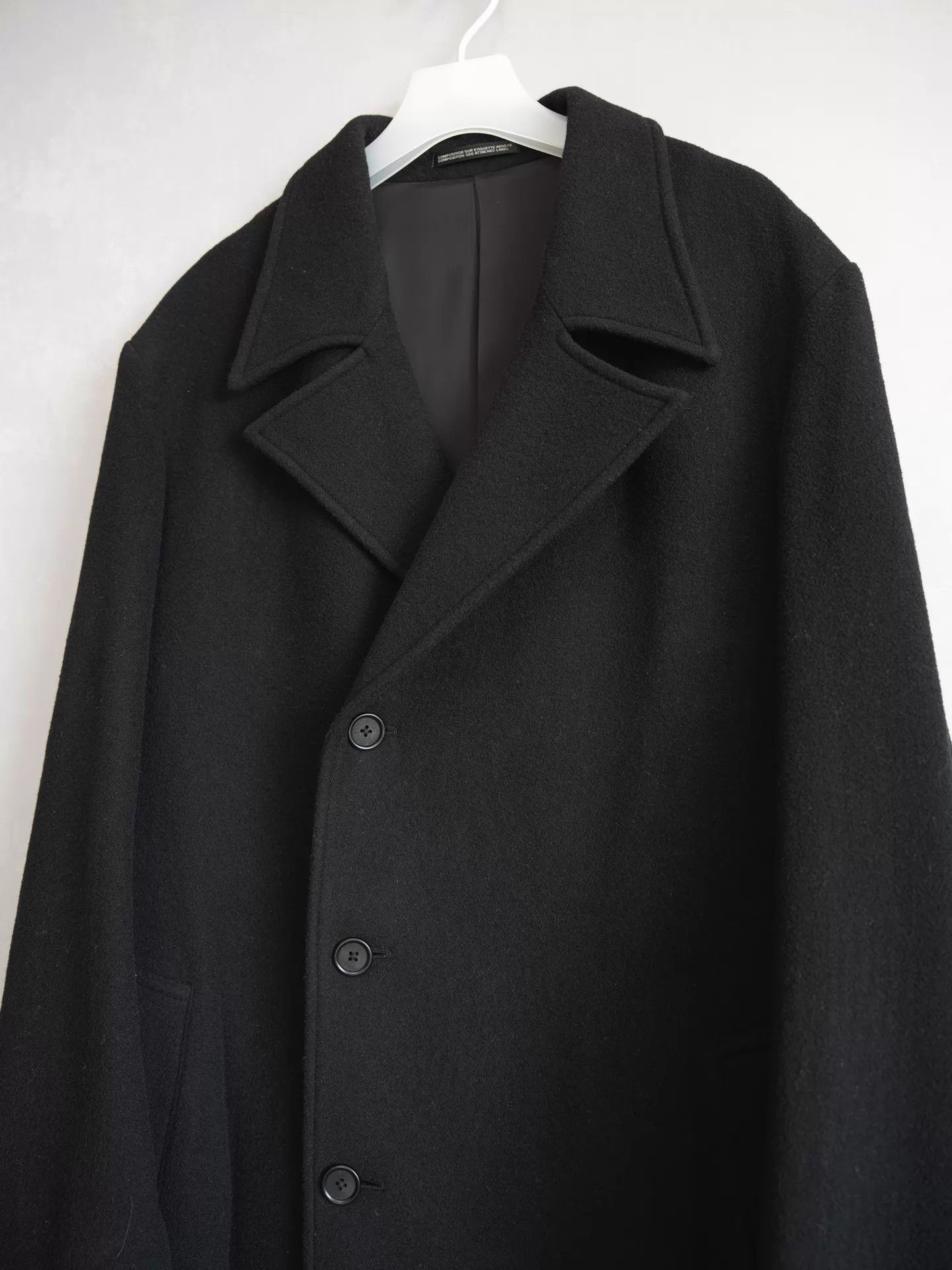 Yohji Yamamoto Yohji Yamamoto 22AW Fringed Wool Chesterfield Long Coat Size US S / EU 44-46 / 1 - 4 Thumbnail
