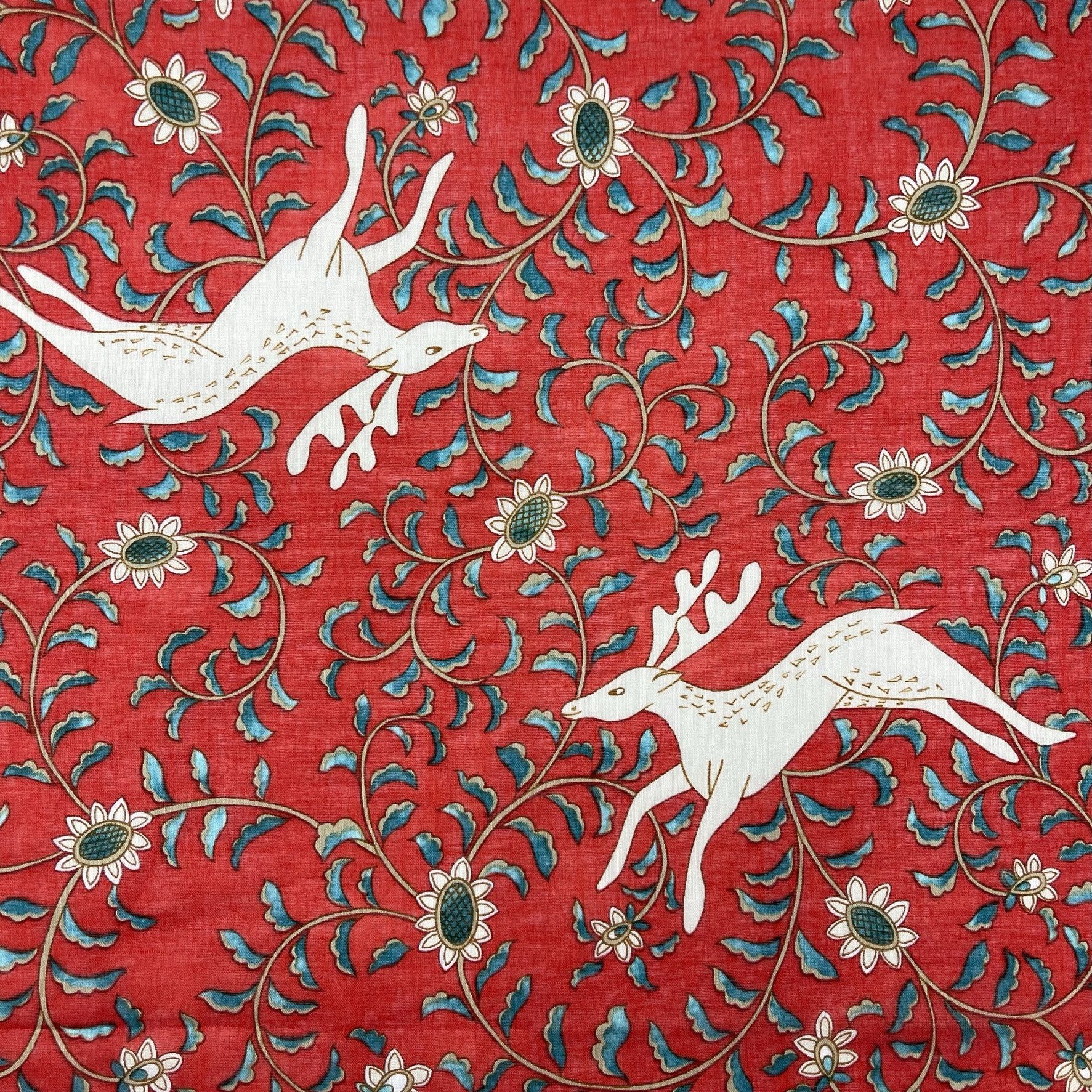 Japanese Brand Vintage Japanese Floral Design Handkerchief - 5023 Size ONE SIZE - 3 Thumbnail
