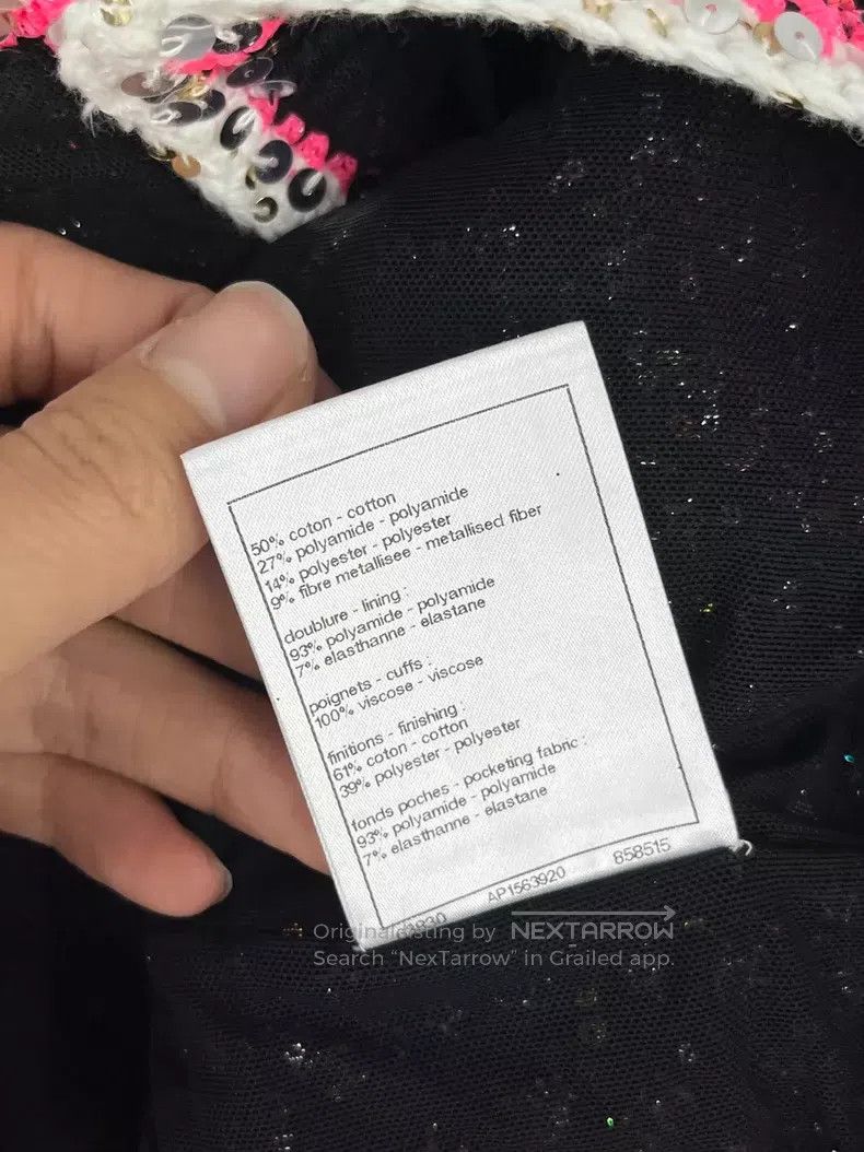 Chanel Chanel 24C black background colour sequin cardigan coat Size XXS / US 00 / IT 34 - 7 Thumbnail