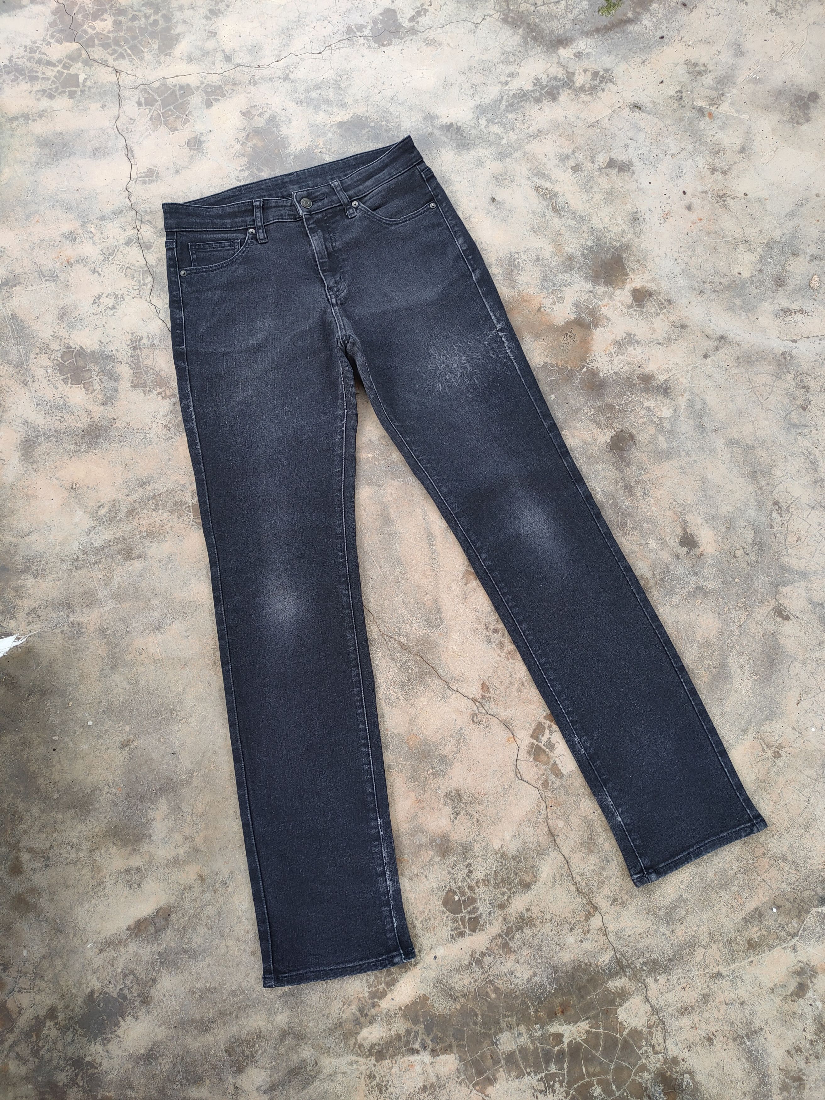 Japanese Brand VINTAGE JAPANESE SKINNY BLACK JEANS DENIM PANTS Size US 29 - 2 Thumbnail