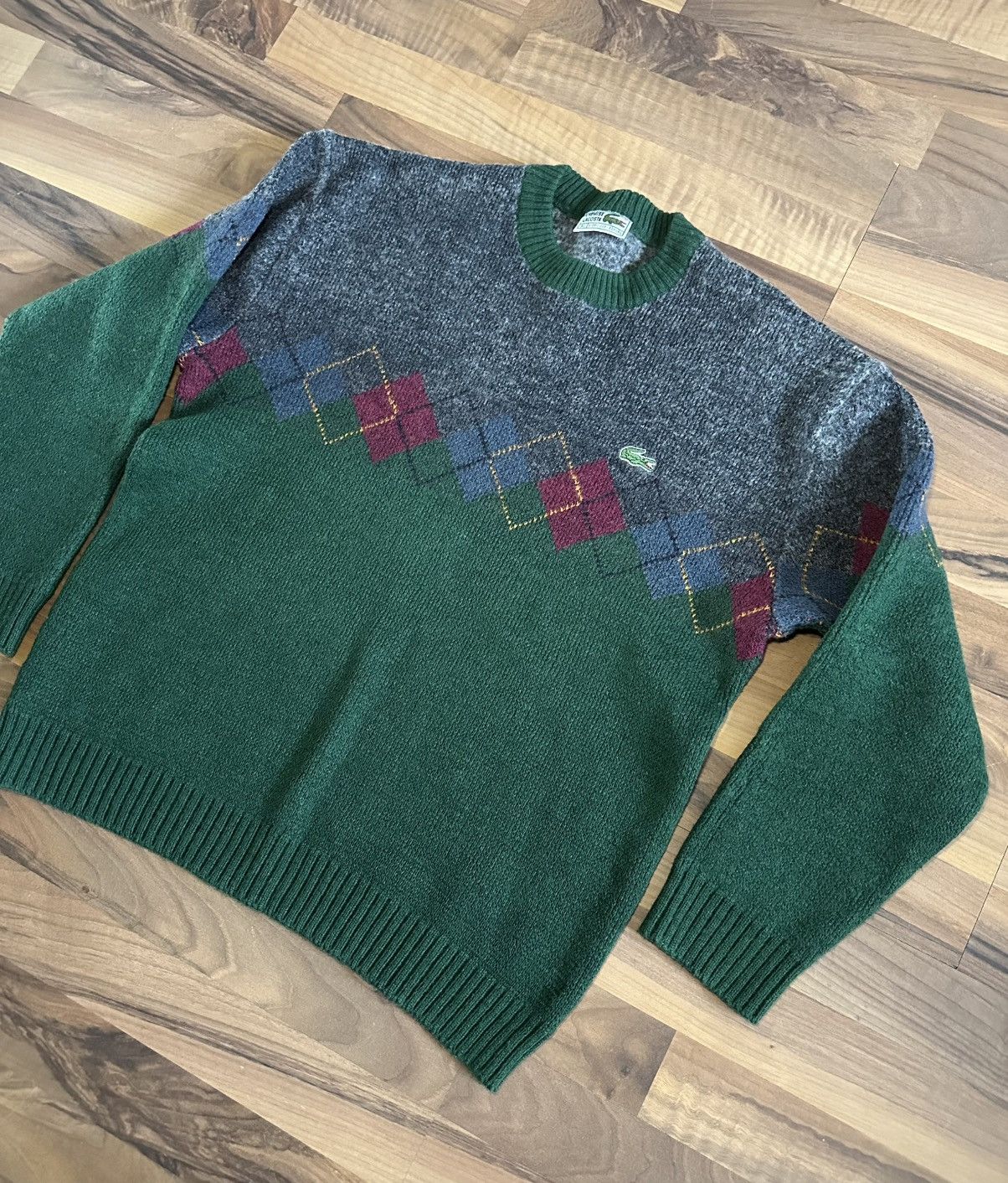 Lacoste Lacoste Vintage Argyle Sweater XL | Old Money Y2K Size US S / EU 44-46 / 1 - 3 Thumbnail