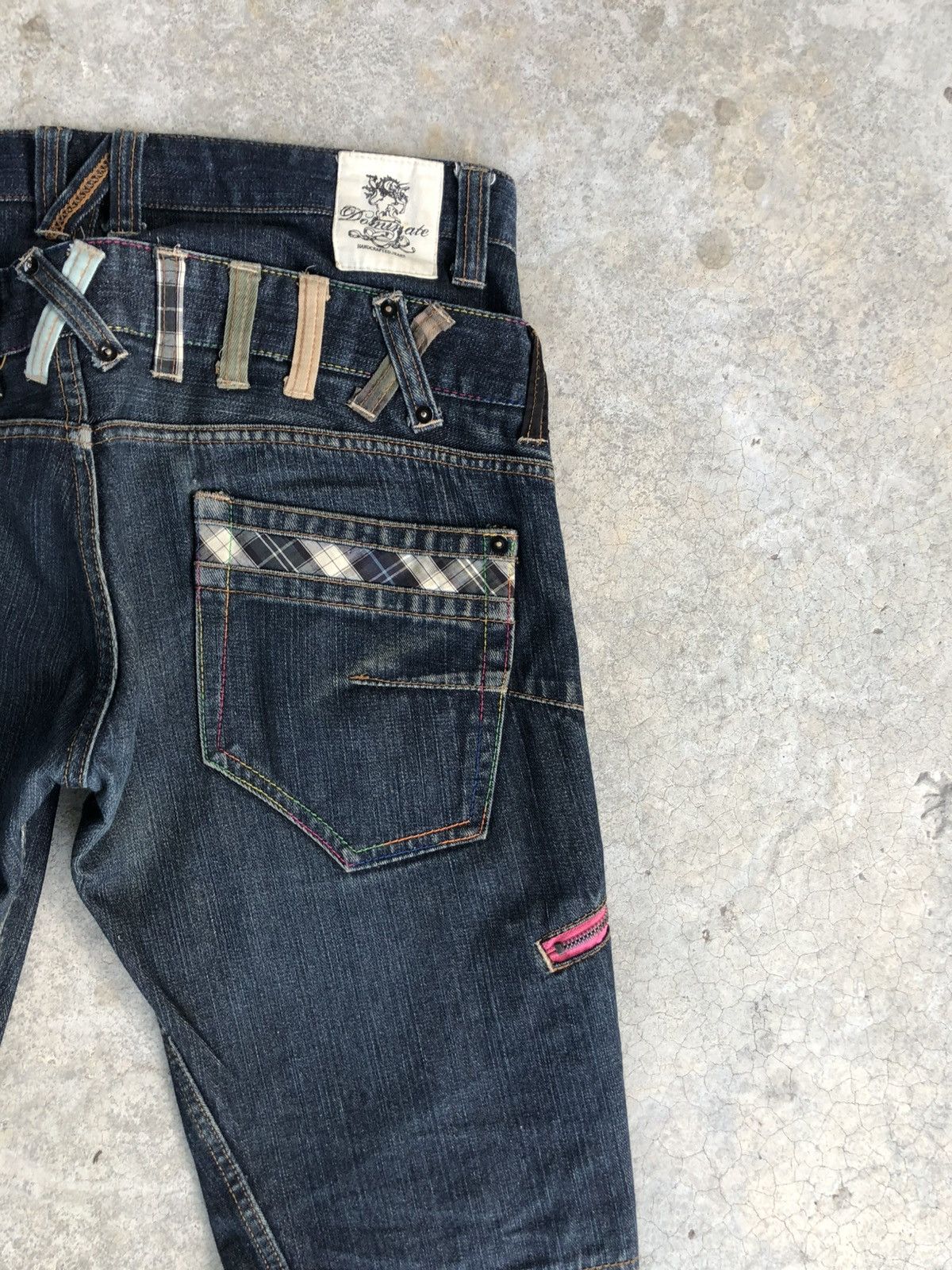 Hysteric Glamour Dominate Handcrafted Double Waist Distressed Jeans Size US 33 - 10 Thumbnail