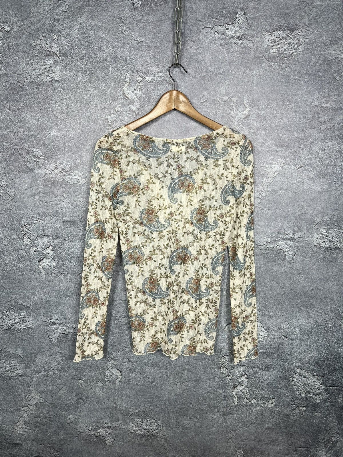 Denim & Supply Ralph Lauren Denim & Supply Paisley And Floral Lace Henley Top Size Small Size M / US 6-8 / IT 42-44 - 10 Thumbnail